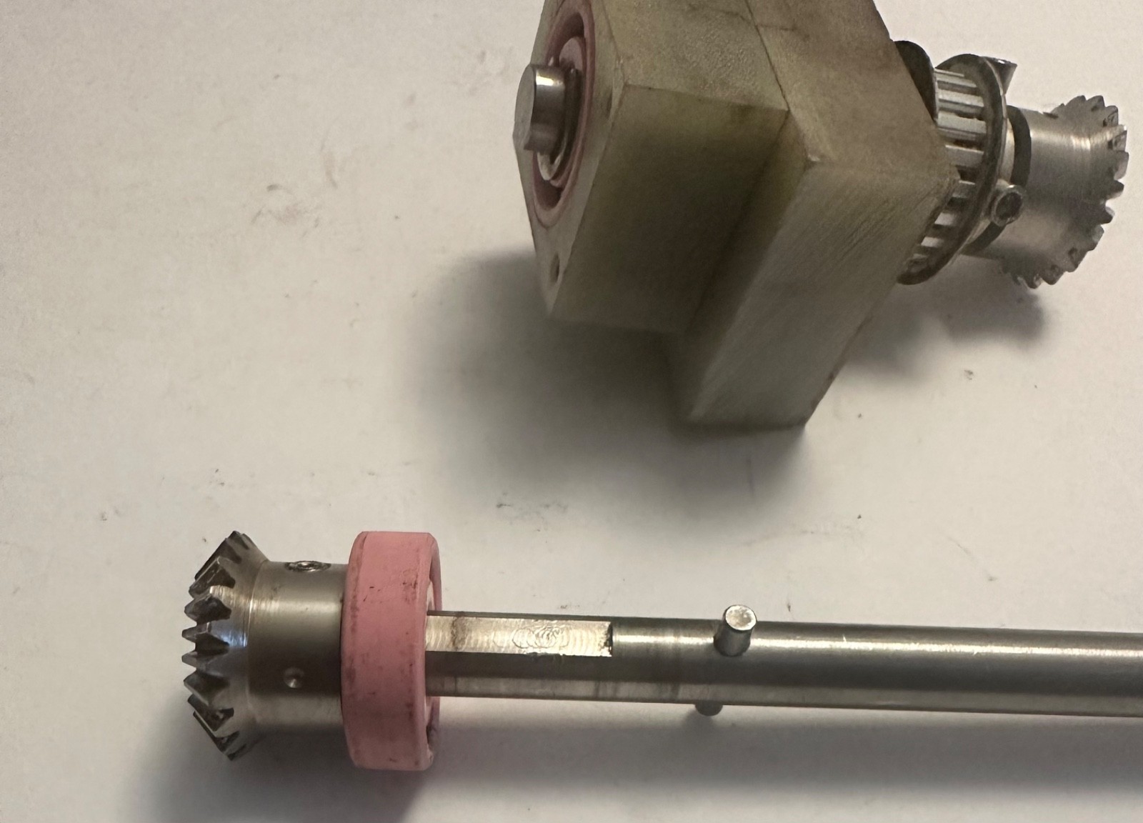 Bevel Gear Set Stainless Steel 20 tooth 1/2” bore and 13″shaft and 4.5″ shaft