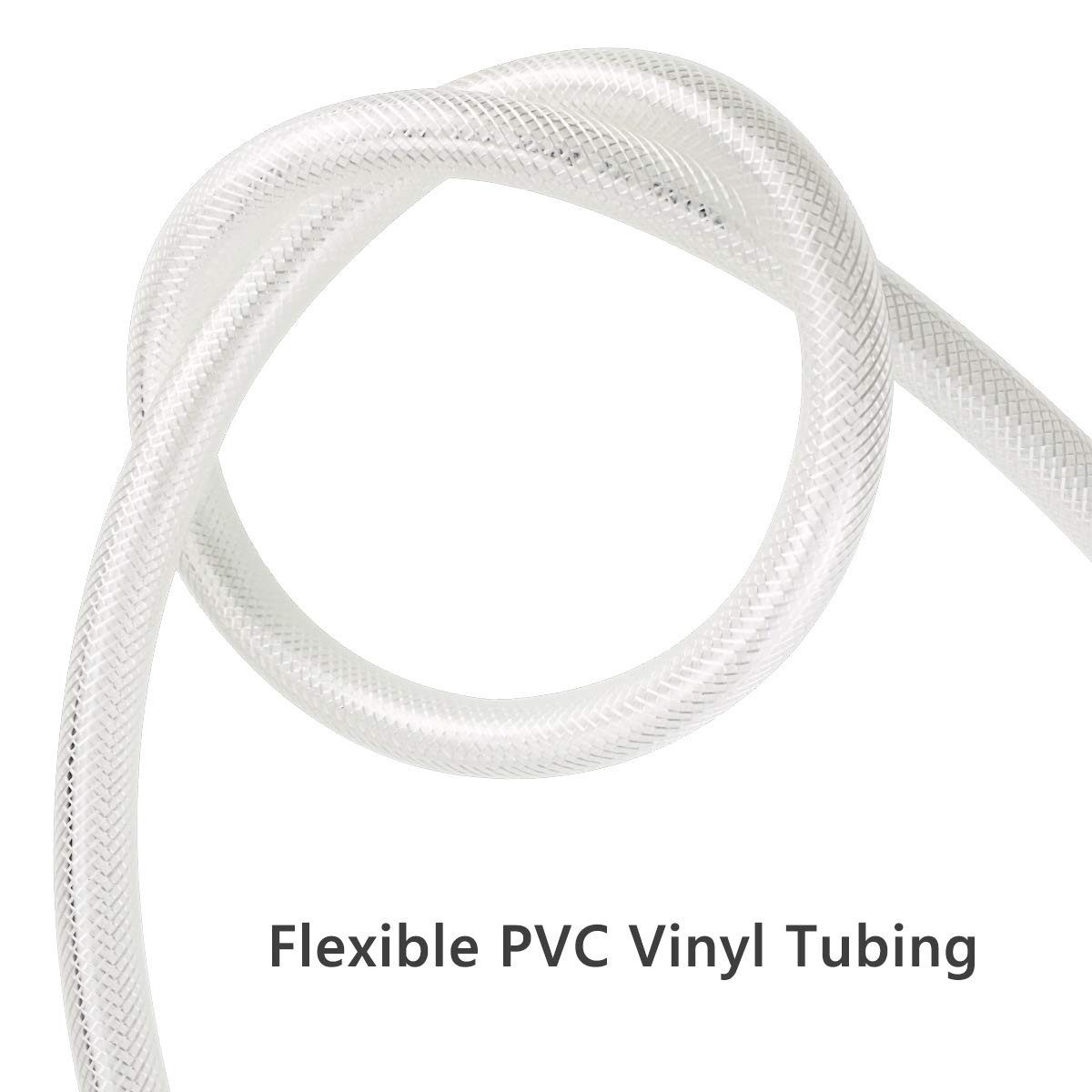BPA-Free 3/8″ ID Braided PVC Hose Tubing – 10 Ft, Ideal for Water & Air Lines