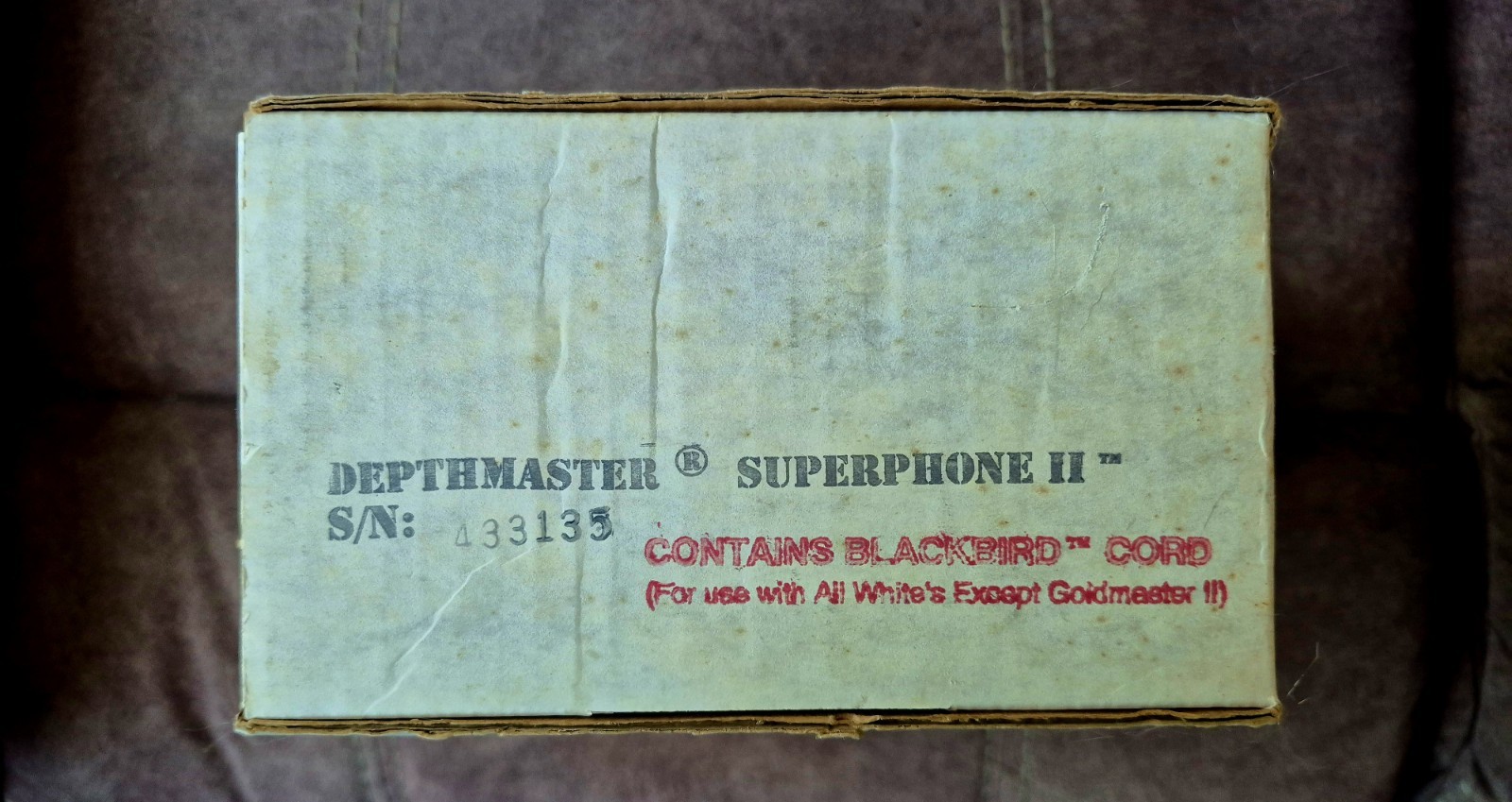 Depthmaster Superphone 2 Vintage Metal Detecting Headphones Complete In Box New