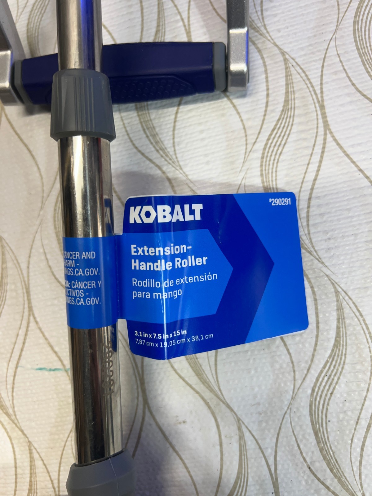 Kobalt Handle Roller 13″-18 1/4″ Extension Blue Silver Brand New
