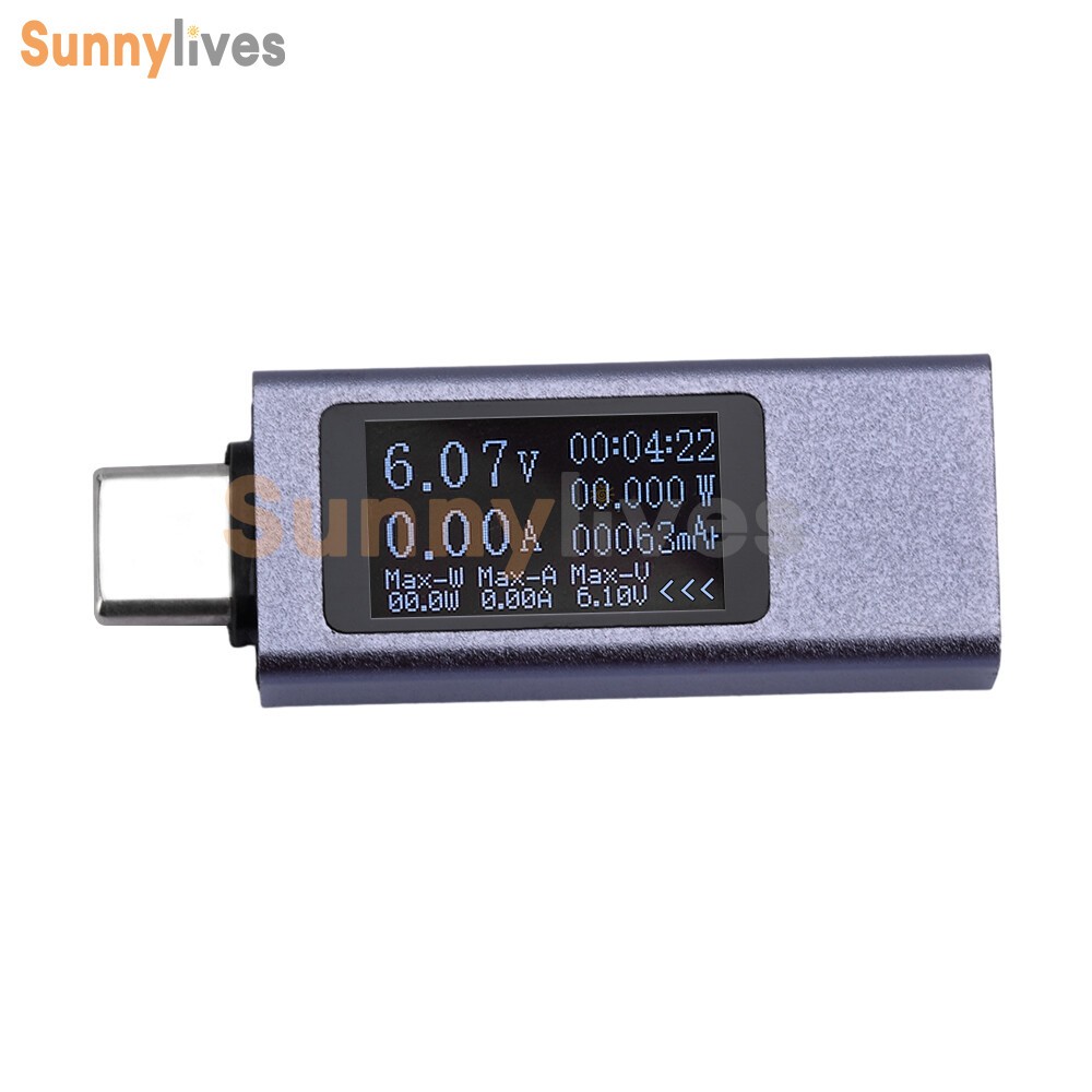 USB Type-C Power Tester Voltage Current Meter USB-C Multimeter DC 4-30V 0-12A US