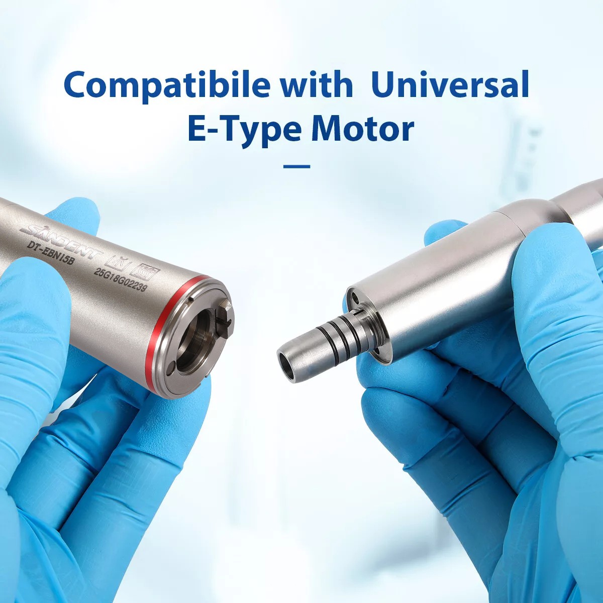 Dental 1:5 Contra Angle Fiber Optic LED Low Speed Handpiece Standard Head