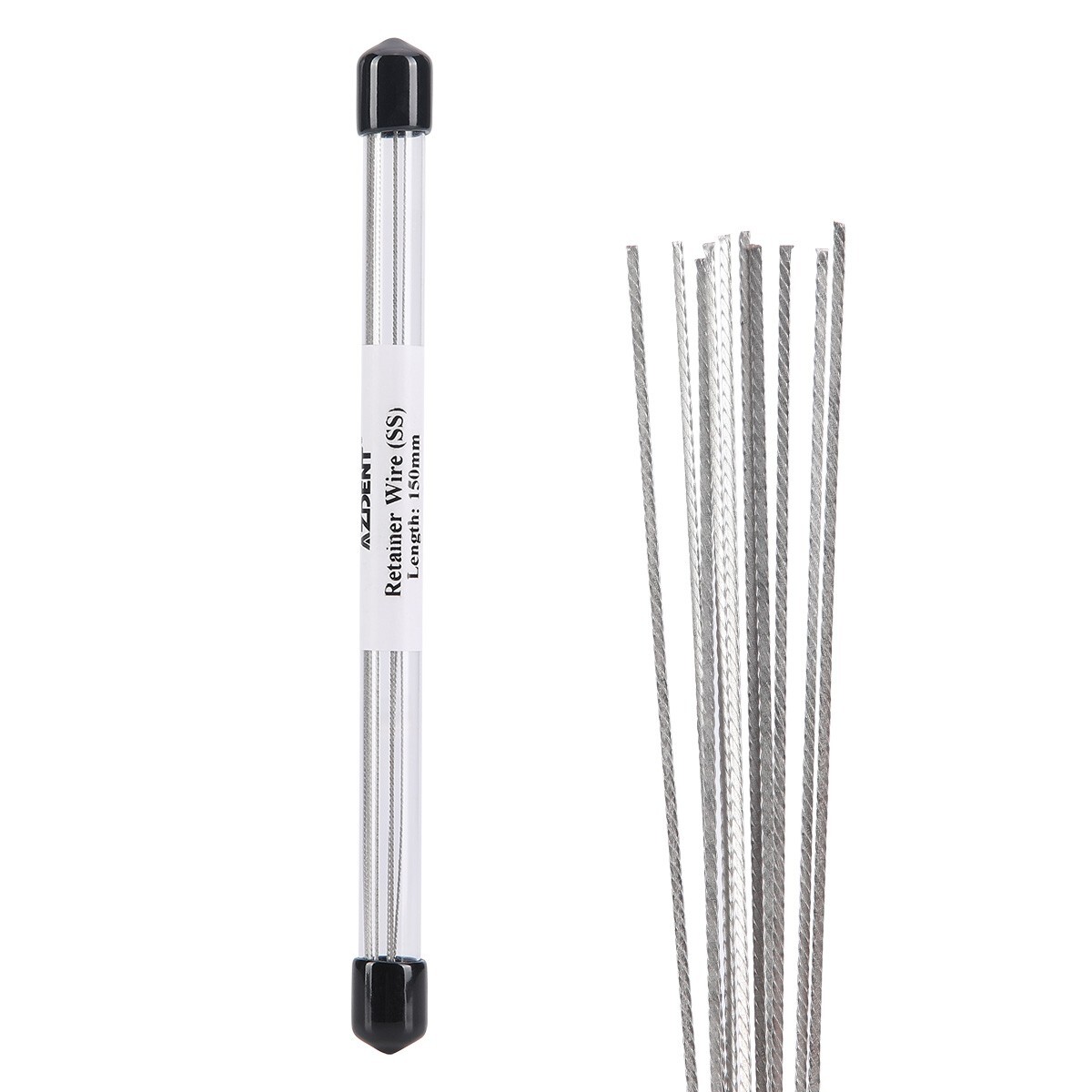 AZDENT Dental Ortho Lingual Retainer Wires Flat Straight Twist Wires 0.010*0.028