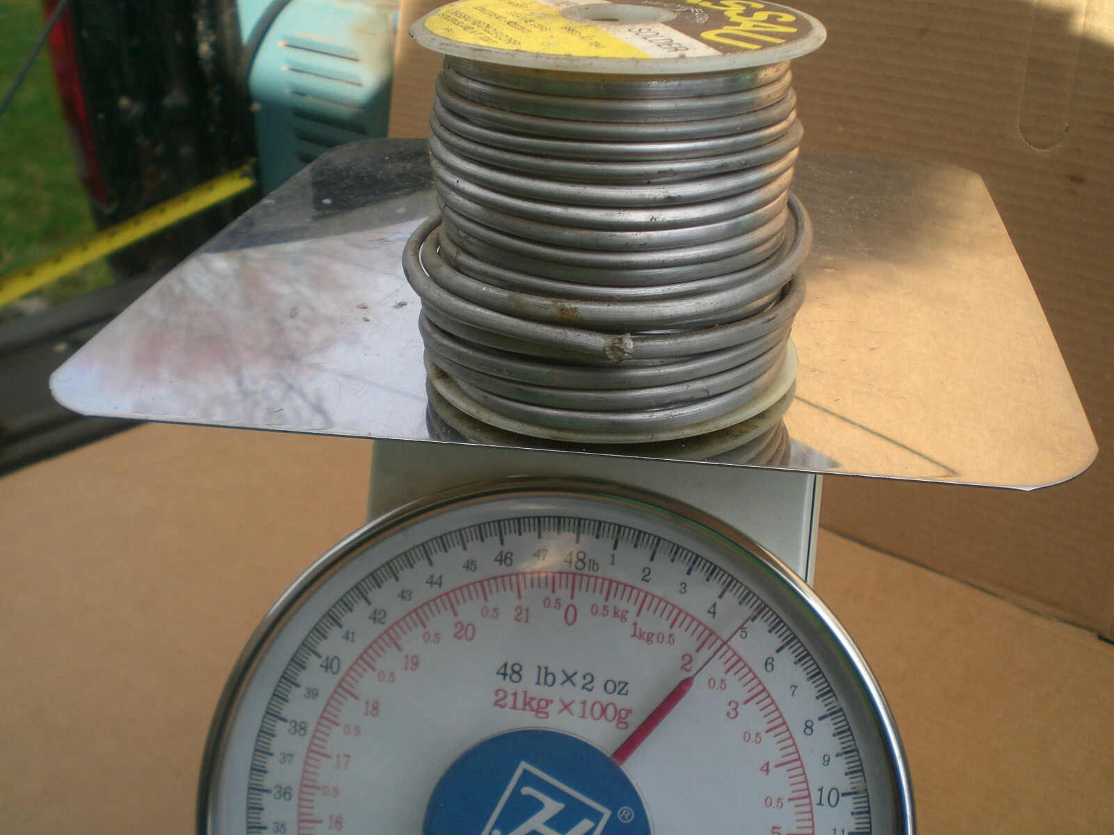 Nassau Stearine core solder roll almost 5Lbs