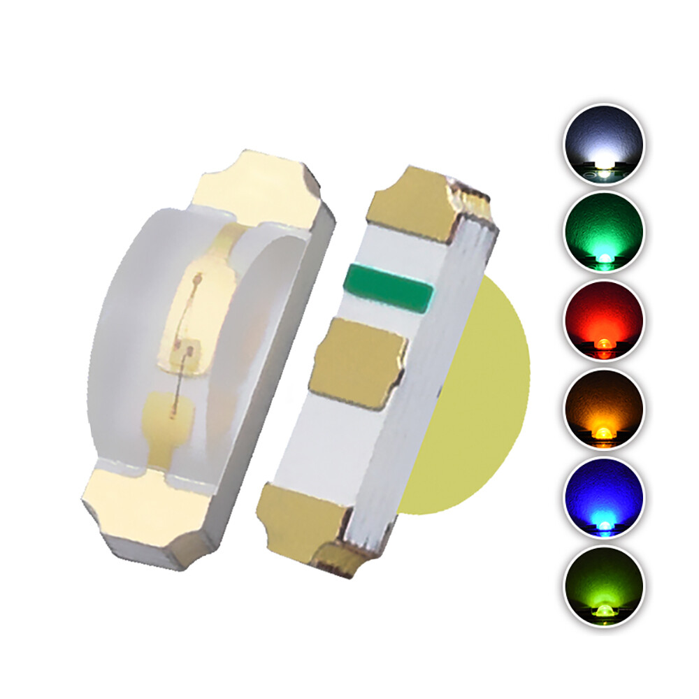 20PC Side SMD 1204 LED White Red Green Yellow Blue Light Emitting Diode SMT Lamp