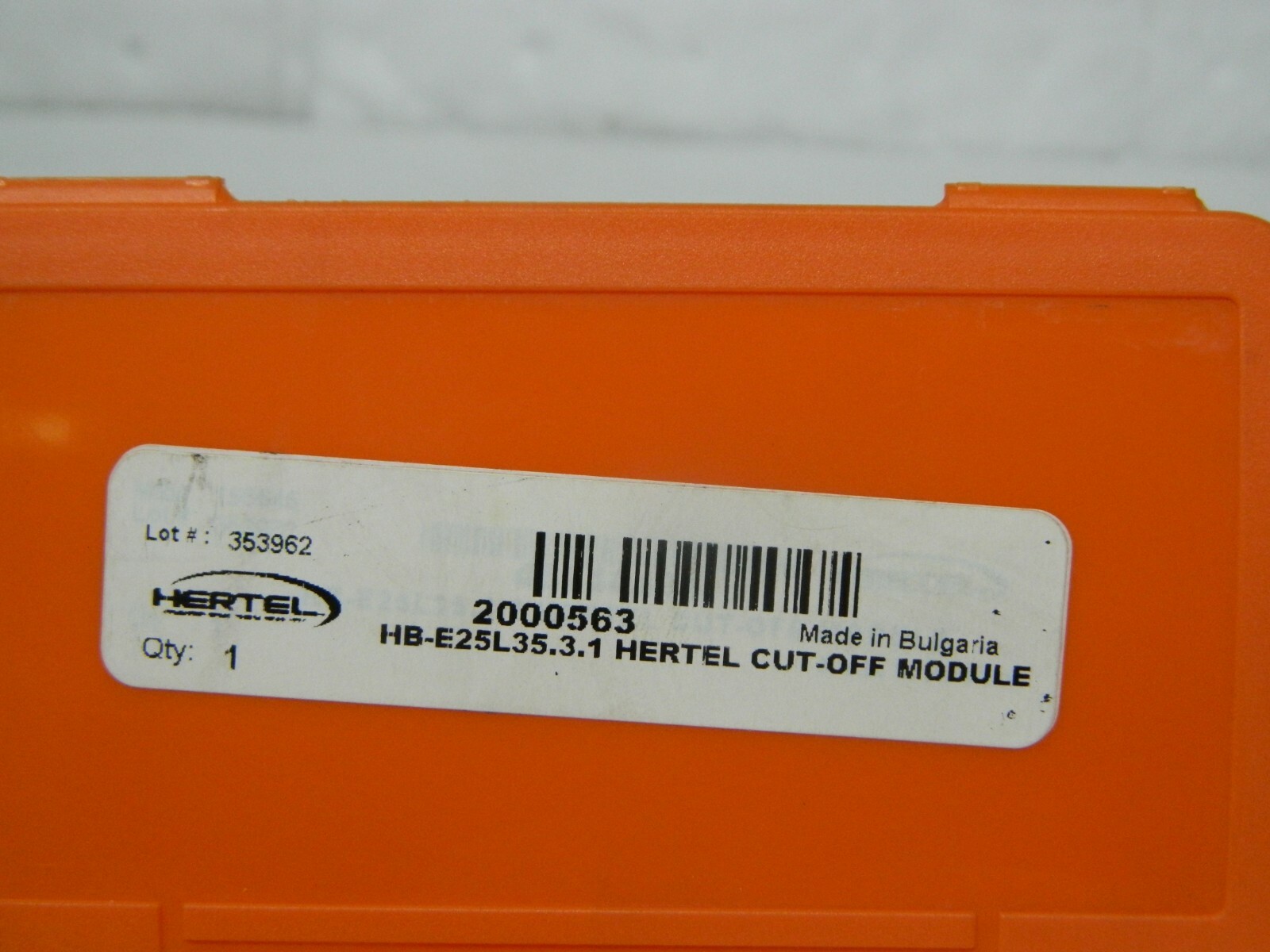 Hertel Indexible Cutoff & Grooving Module 35mm Max DOC LH HB-E25L35.3.1 2000