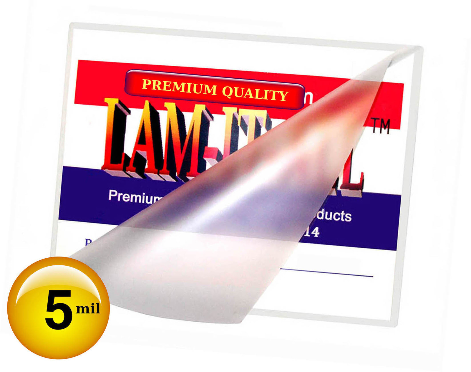 200/pack LAM-IT-ALL 5 Mil Military Card Hot Laminating Pouches 2-5/8 x 3-7/8