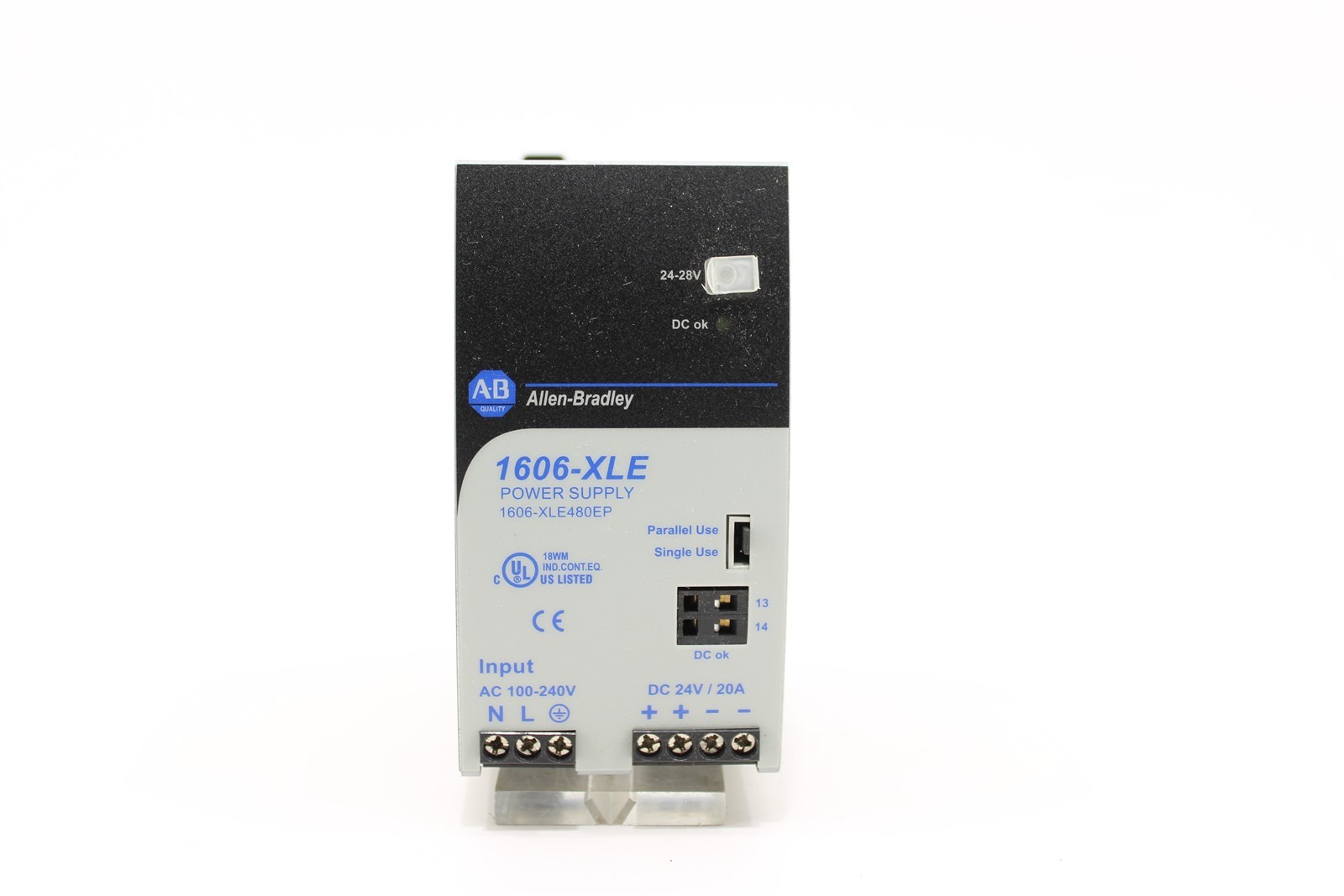 Allen-Bradley 1606-XLE480EP Power Supply | 24V DC | 480W | 20A | 100-240V AC