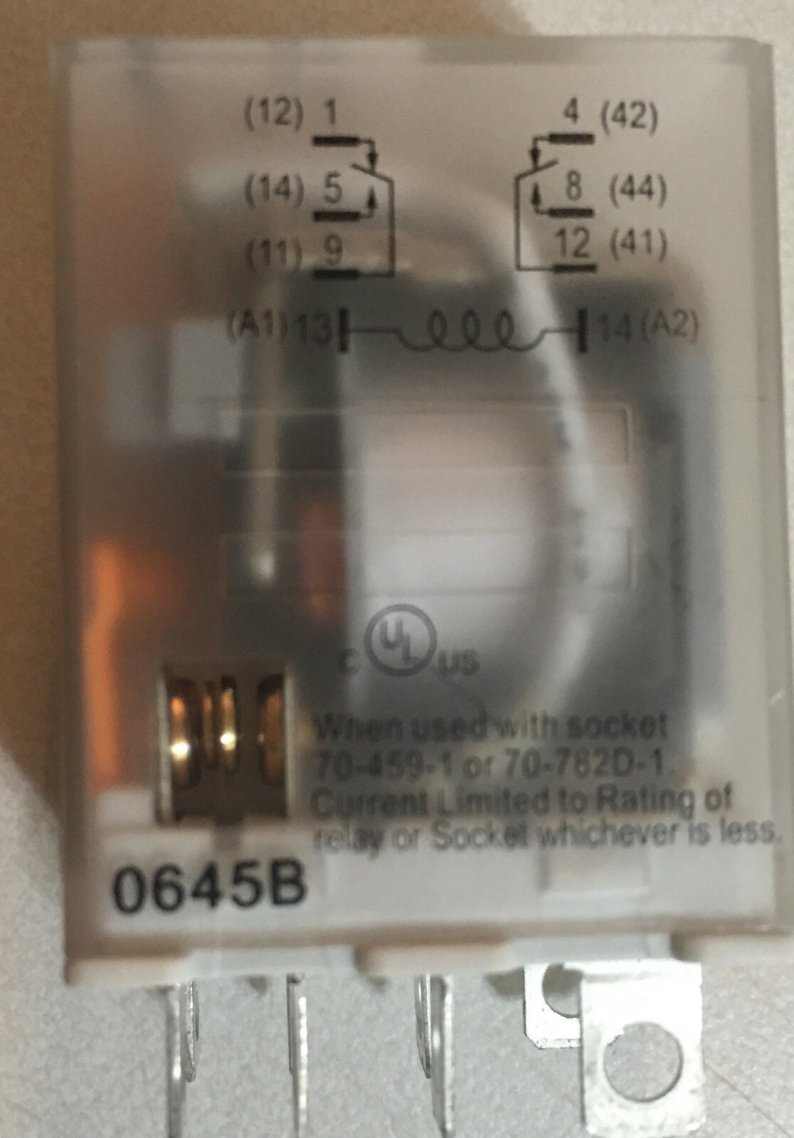 ICE CUBE RELAY-MAGNECRAFT 782XBXC-24A 2 Pole Relay, 24V AC