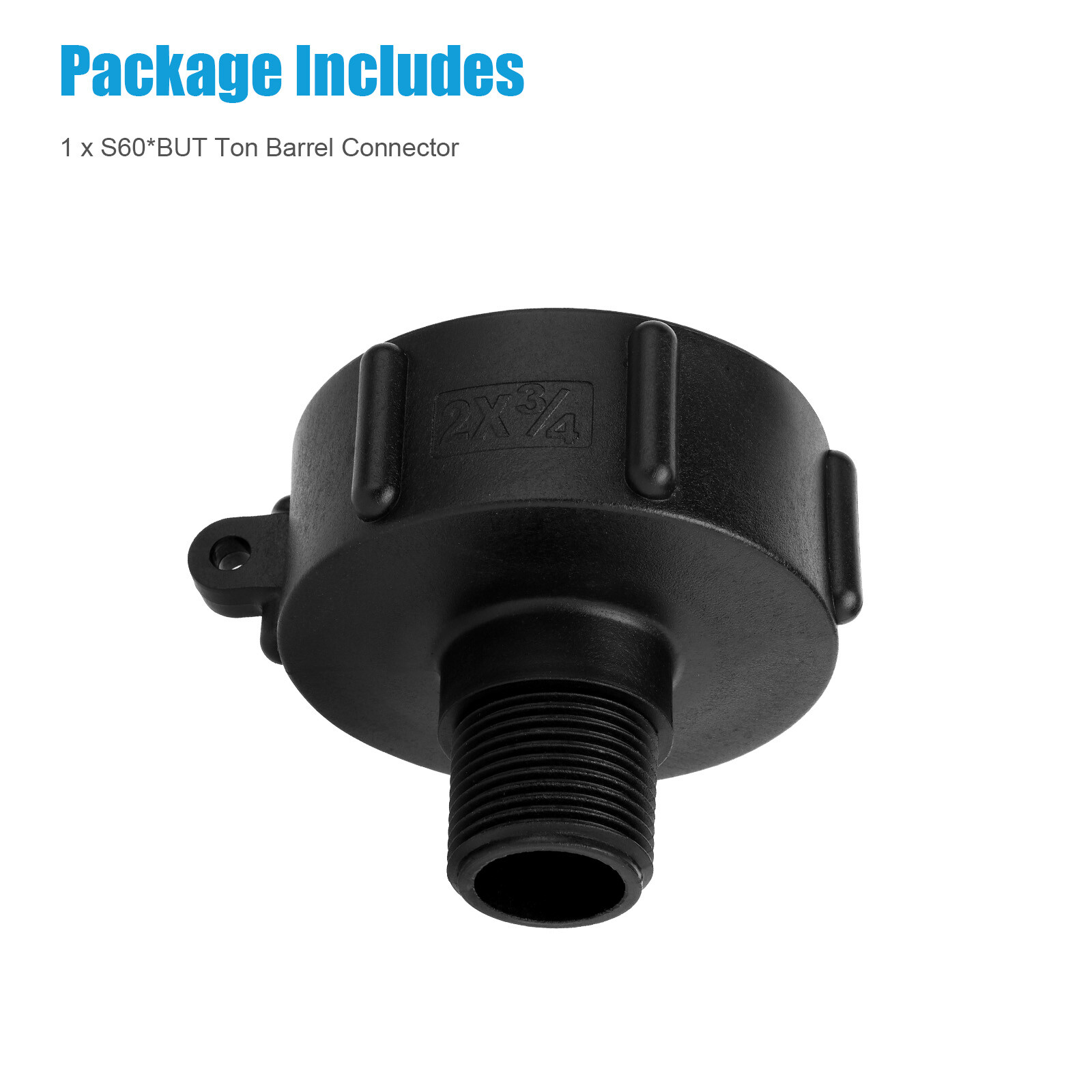 2x IBC Tote Water Tank Adapter 2″ for Garden Hose Drain Plug Connector Easy Use