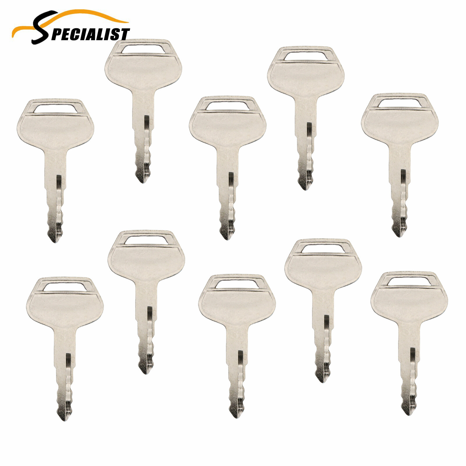 10pcs Keys 787 For Komatsu Heavy Equipment Key Excavator Dozer Loader Backhoe