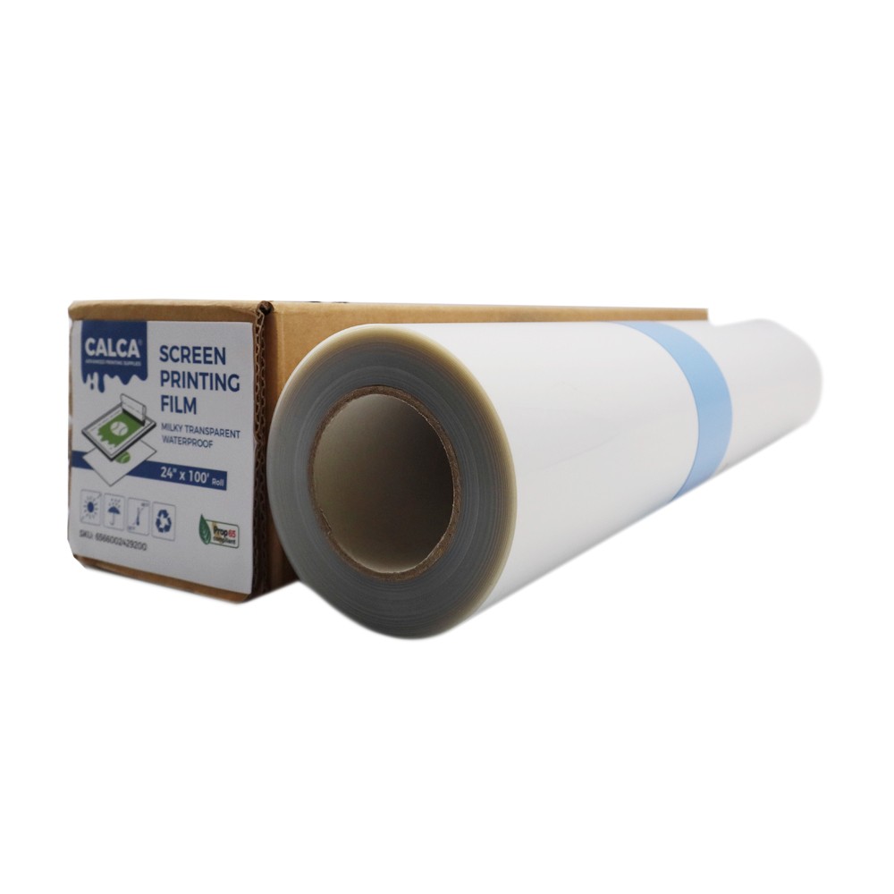 24″ x 100FT Waterproof Inkjet Milky Transparency Film for Silk Screen Printing