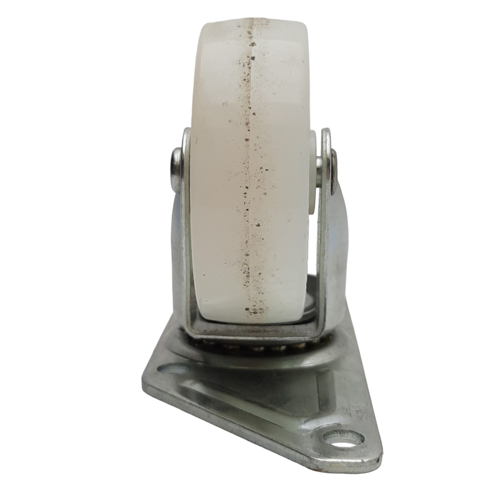 Lot of 4 Swivel Caster ø3in Wheel, 4xø0.3in Holes, 6.125in x 2.2in