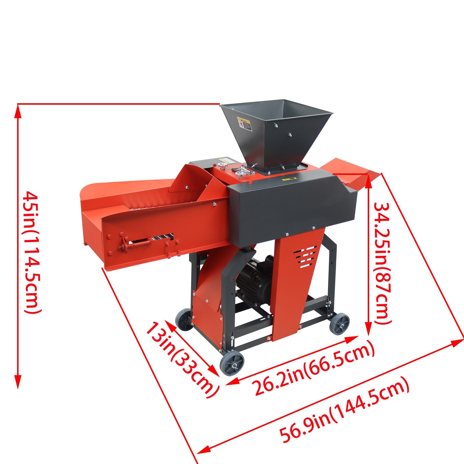 220V Hay Straw Grass Cutter Crusher Pulverizer with Conveyor for Automatic Feed