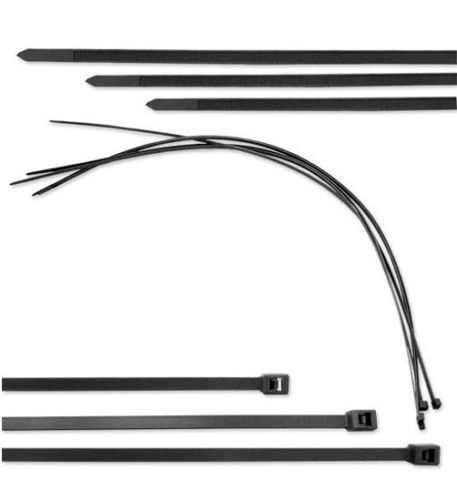 11-Inch UV Protected Black Cable Ties – Pack of 500, Made in USA