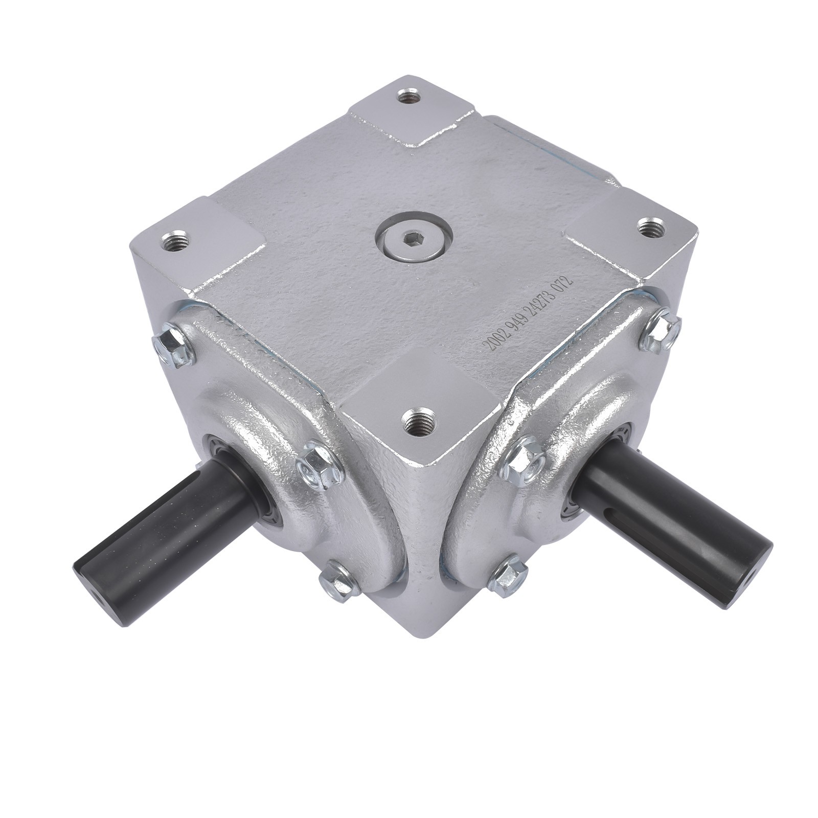 Heavy-Duty Right Angle Gearbox 40HP CW/CW 19455-SR-KW-KW-GR Industrial Machinery