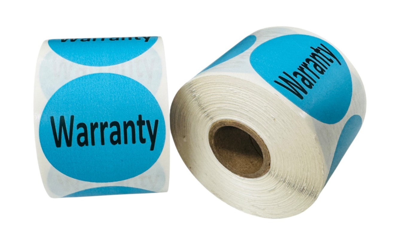 Warranty 2″ Round Labels Inventory Control Warehouse Stickers 2 Rolls 1000/QTY
