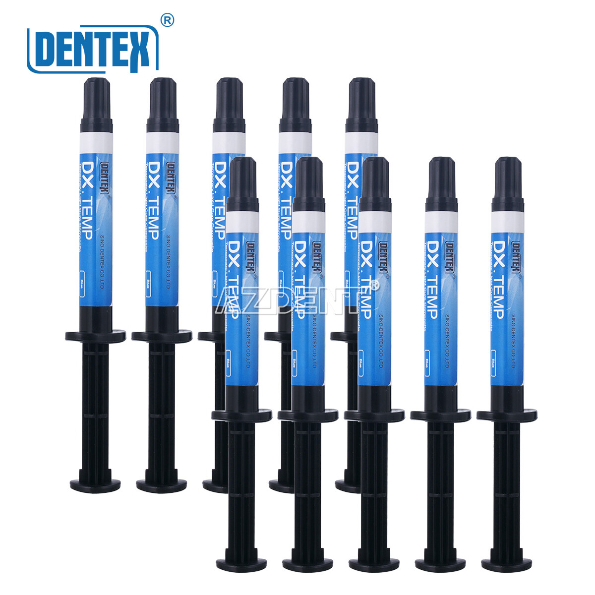 Dentex Dental Temporary Light Cure Flowable Resin for Filling Teeth Cavity 2.5g