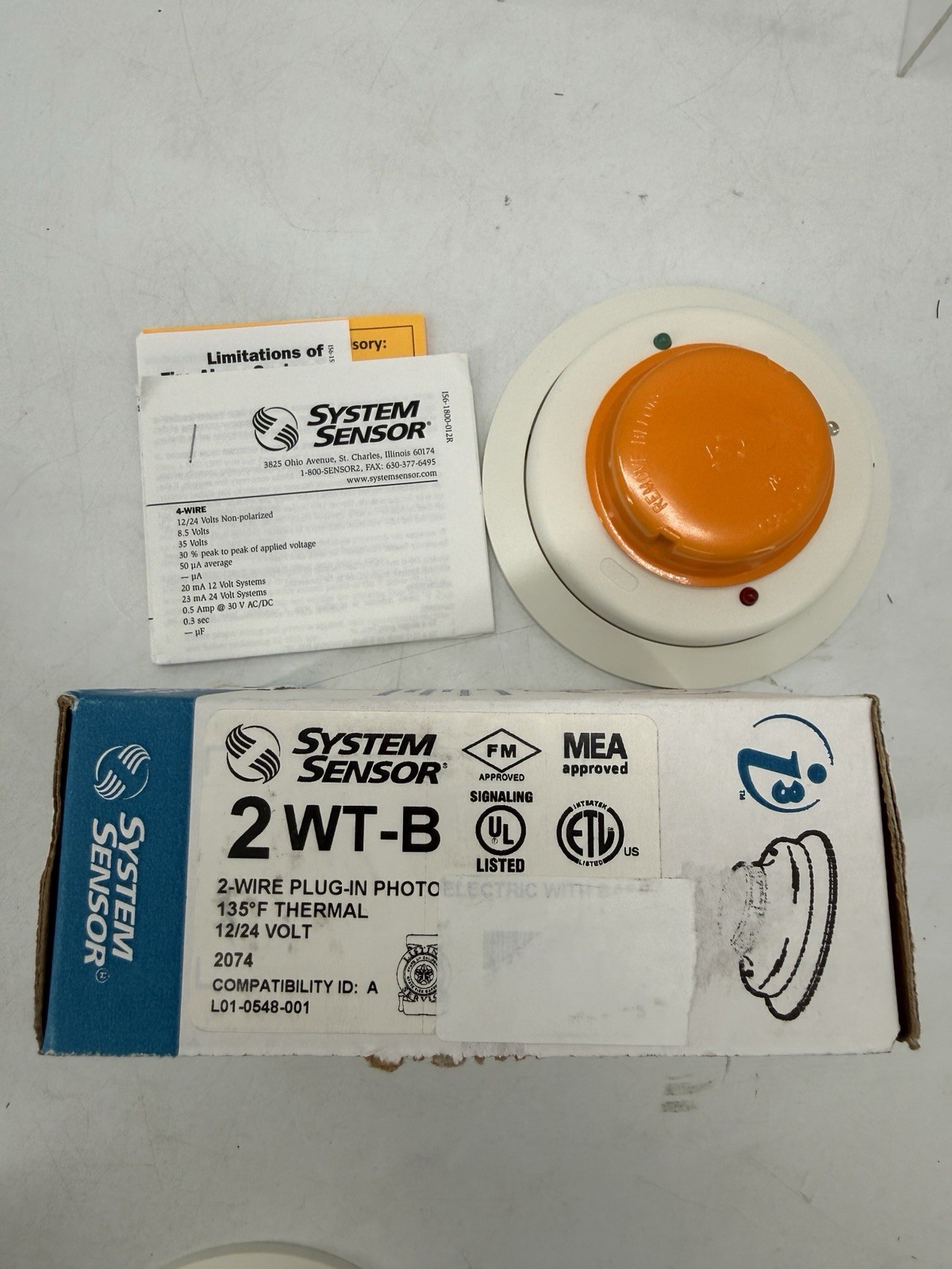 System Sensor i3 2WT-B Photoelectric Smoke Detector