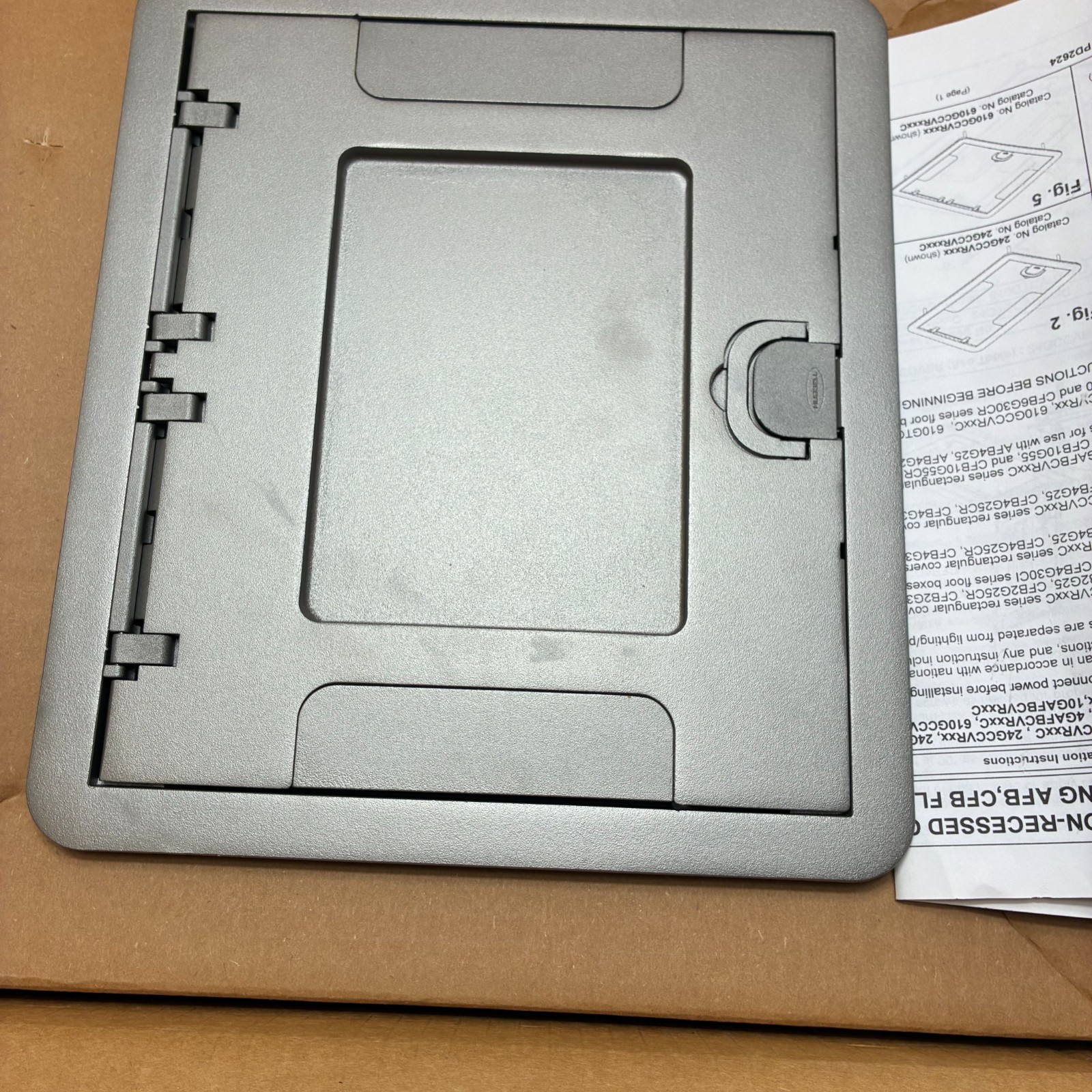 HUBBELL 610GCCVRNKC COVER/ INSERT CARPET FLANG NICKEL POWDER COAT 6/10G