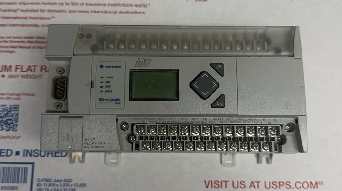 ALLEN BRADLEY 1766-L32BWA MICROLOGIX 1400 CONTROLLER SER C FW 21