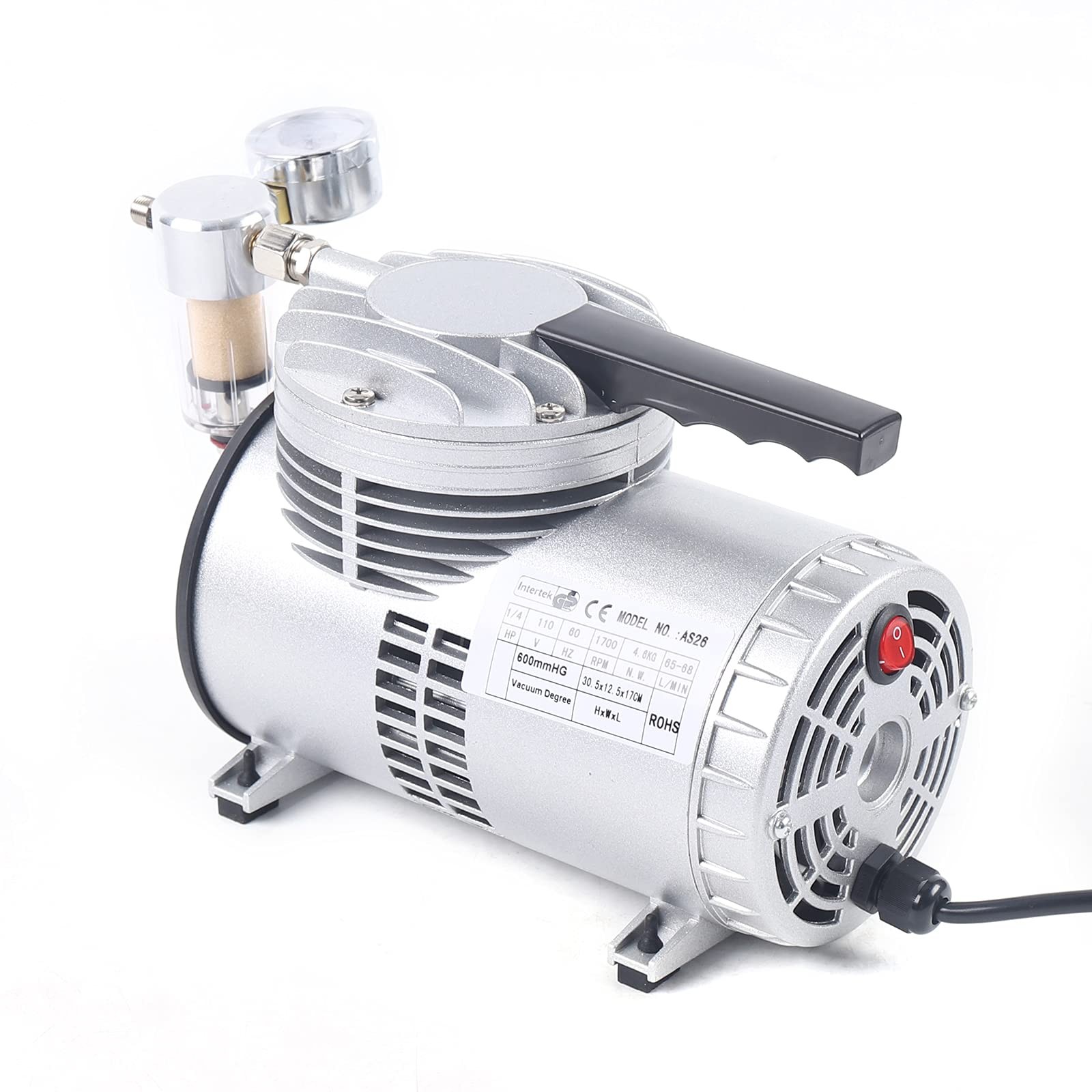 Oilless Diaphragm Vacuum Pump Industrial Small Oil Free Vacuum Suction Pump