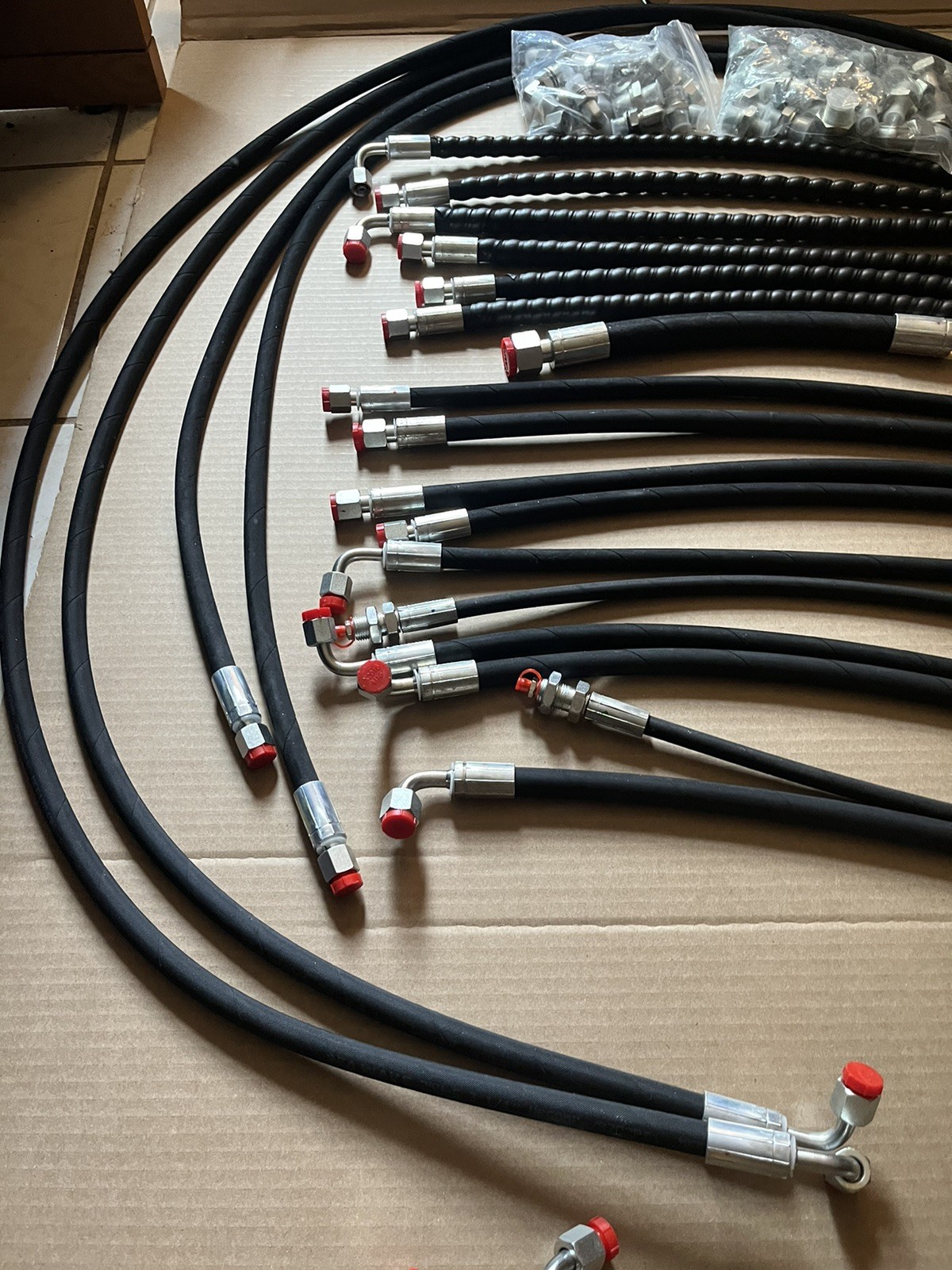 AGT/CFG/Miva/Rippa 1-3 Ton Chinese Mini Excavator Hydraulic Hose and Fitting Kit