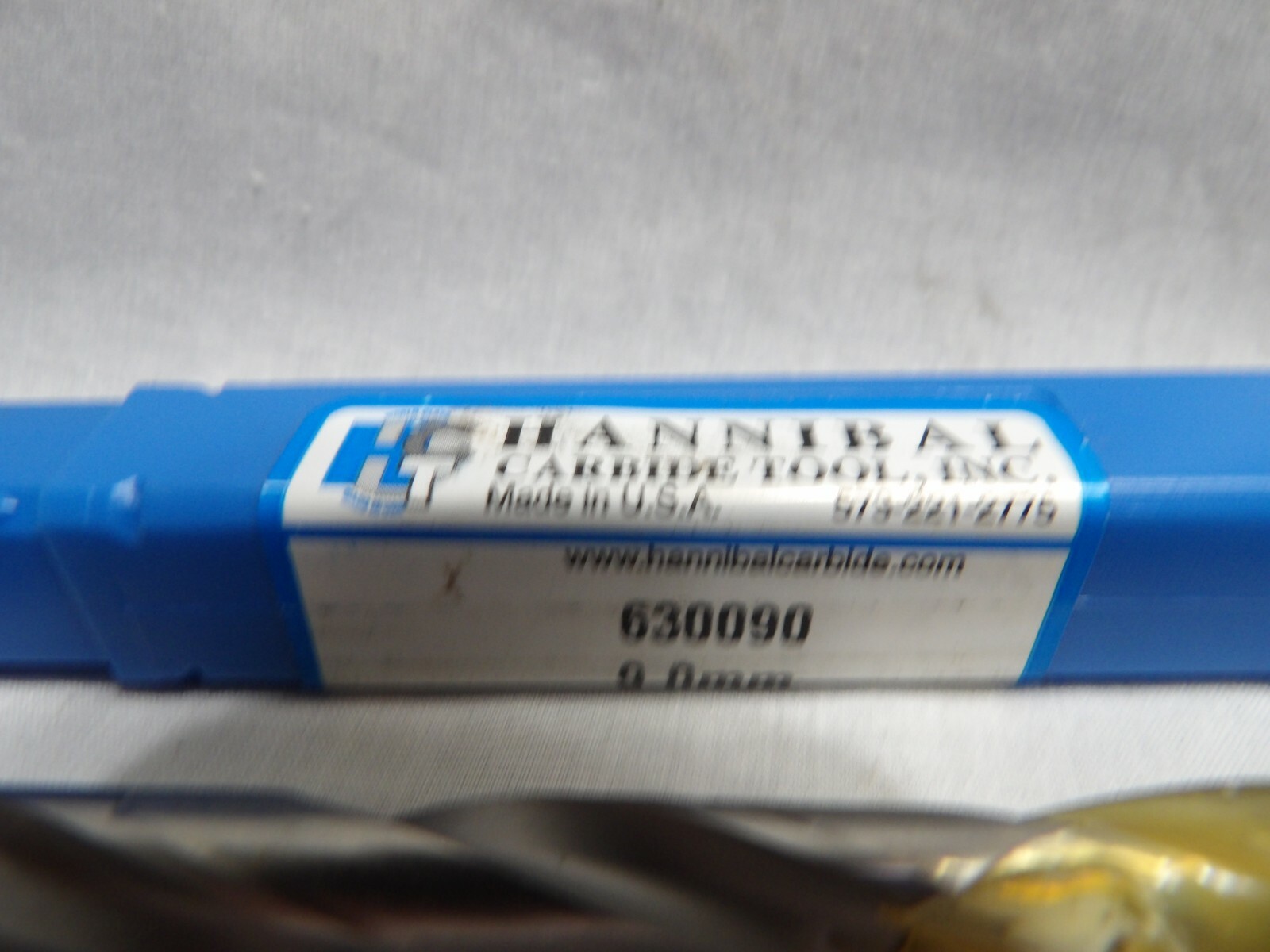 Hannibal Carbide Tool 9.0mm Carbide Tip Drill Bit 630090 (Made in the USA)