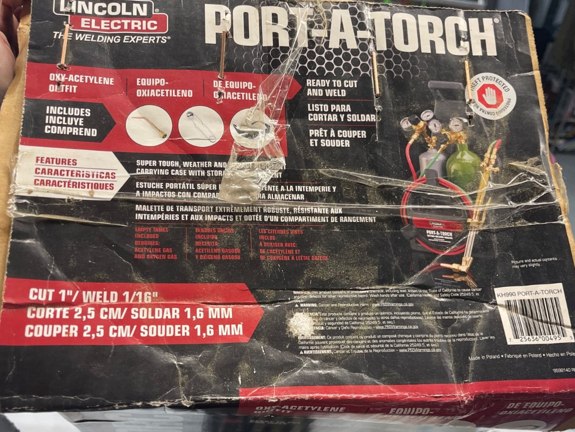 NEW! Lincoln Electric Port-A-Torch Kit – Model# KH990