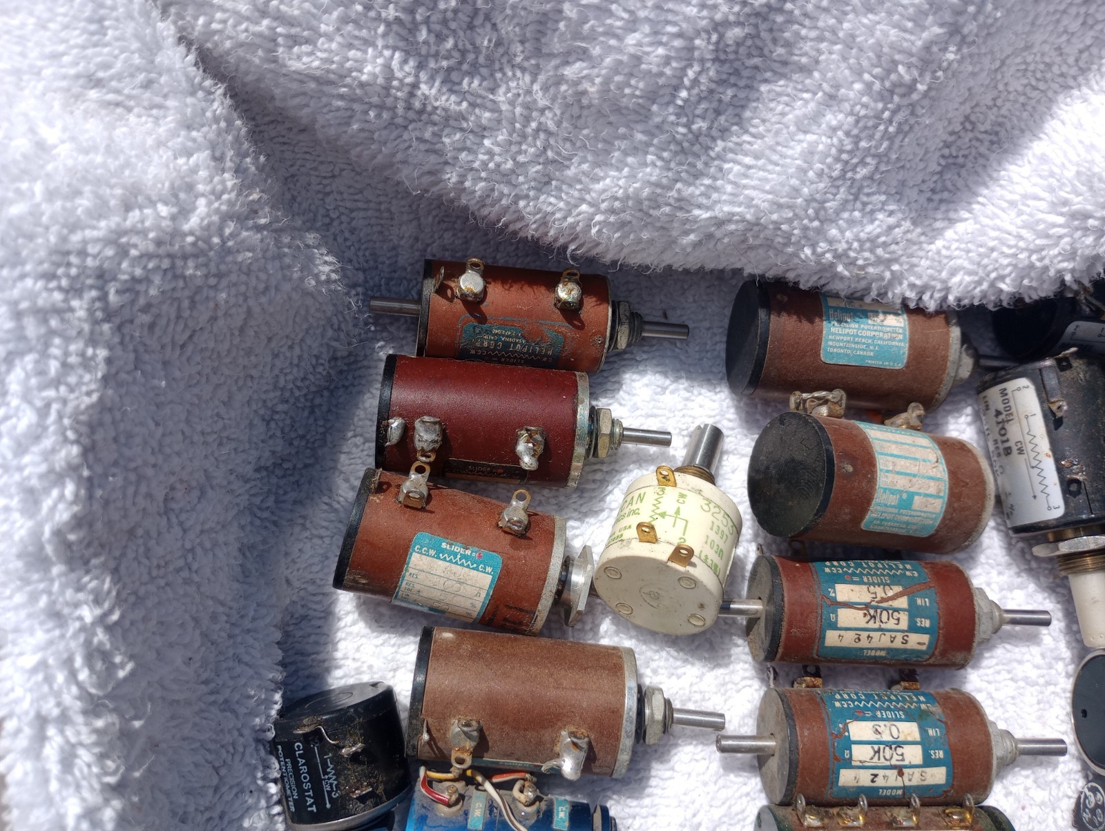 Bulk Lot of Vintage HeliPOT Potentiometer Mixed Makes & Models RADIO. SCOPES