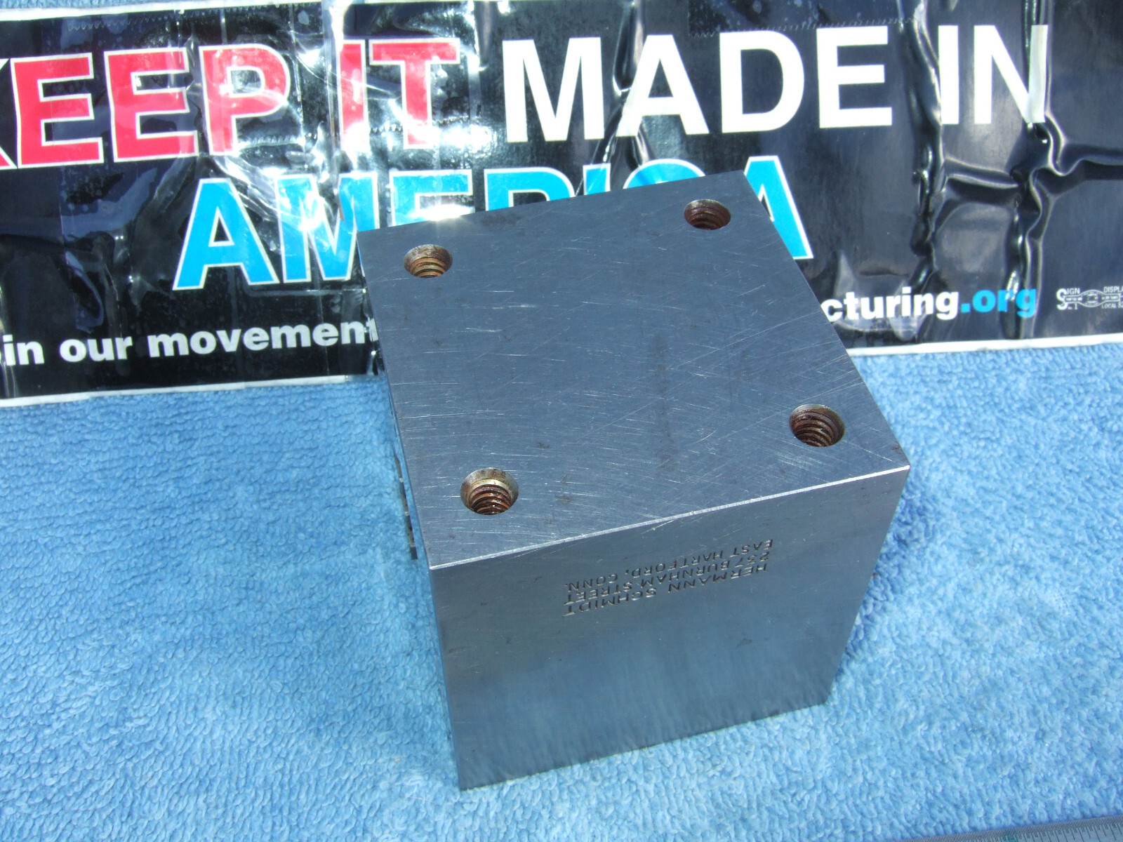 HERMANN SCHMIDT UCV W/CLAMP SQUARE GRIND V-BLOCK TOOLMAKER MACHINIST USED