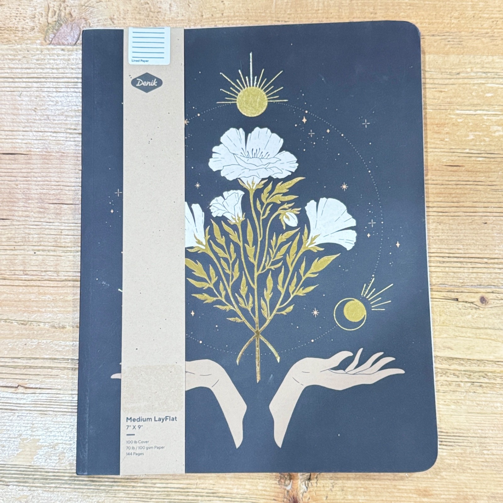 Denik Medium LayFlat 7”x9” Lined Journal NEW