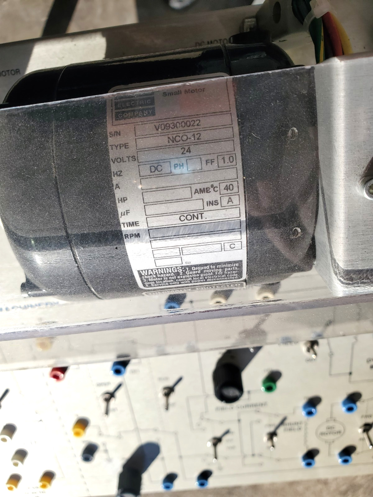 Nida Model 280 Motor control technical trainer