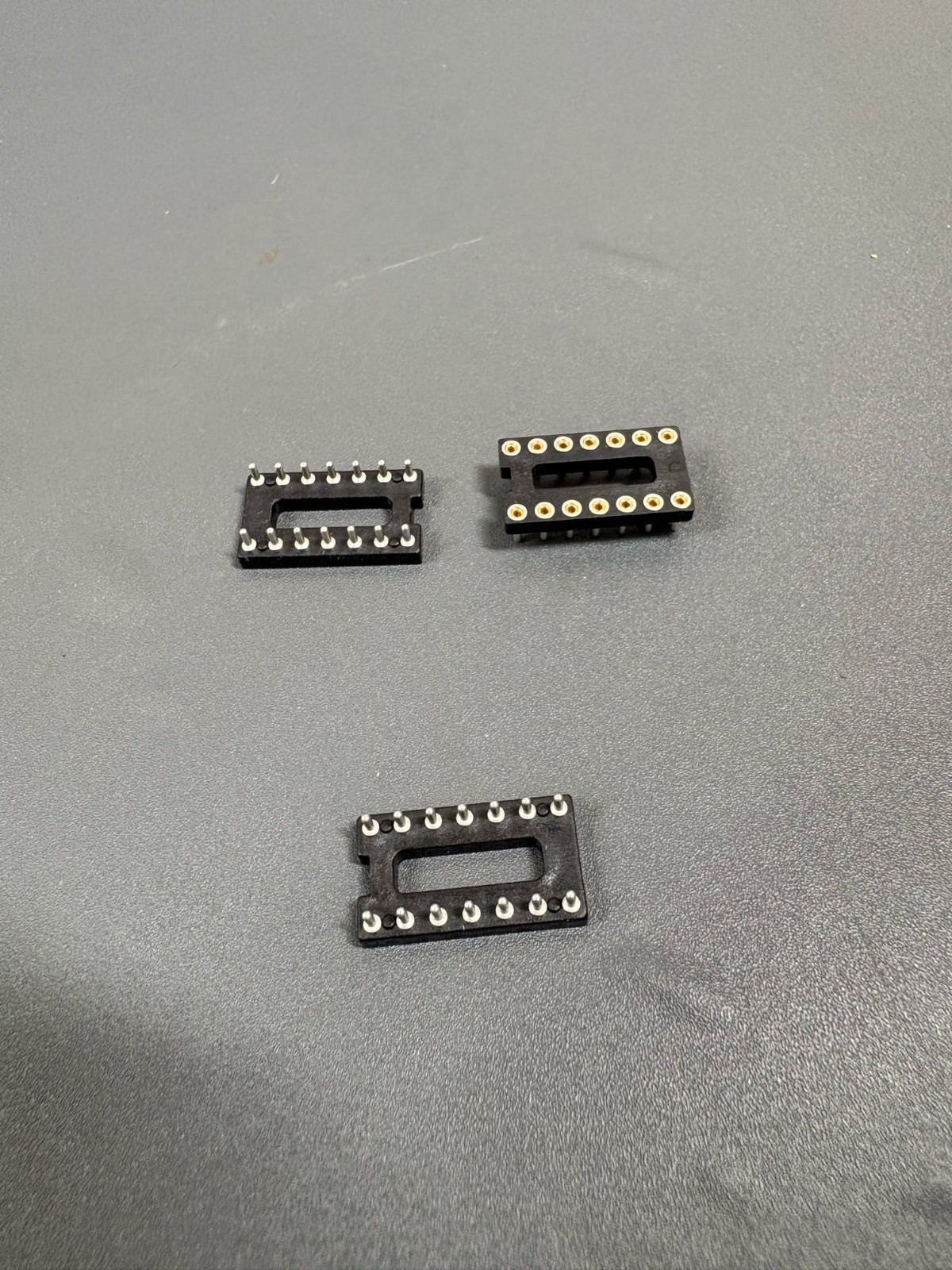 500 pcs 16 Pin DIP IC Sockets Gold Plated Through Hole PCB Socket Adapters