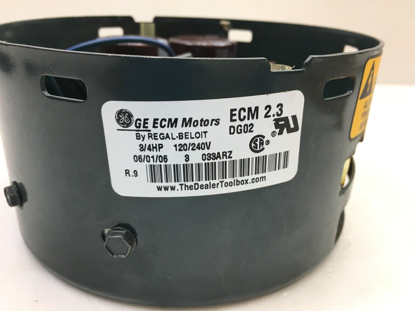 GE Module DG02 only 3/4 HP TRANE D341314P51 MOT09619 Rot CW LE 230V used #Z460