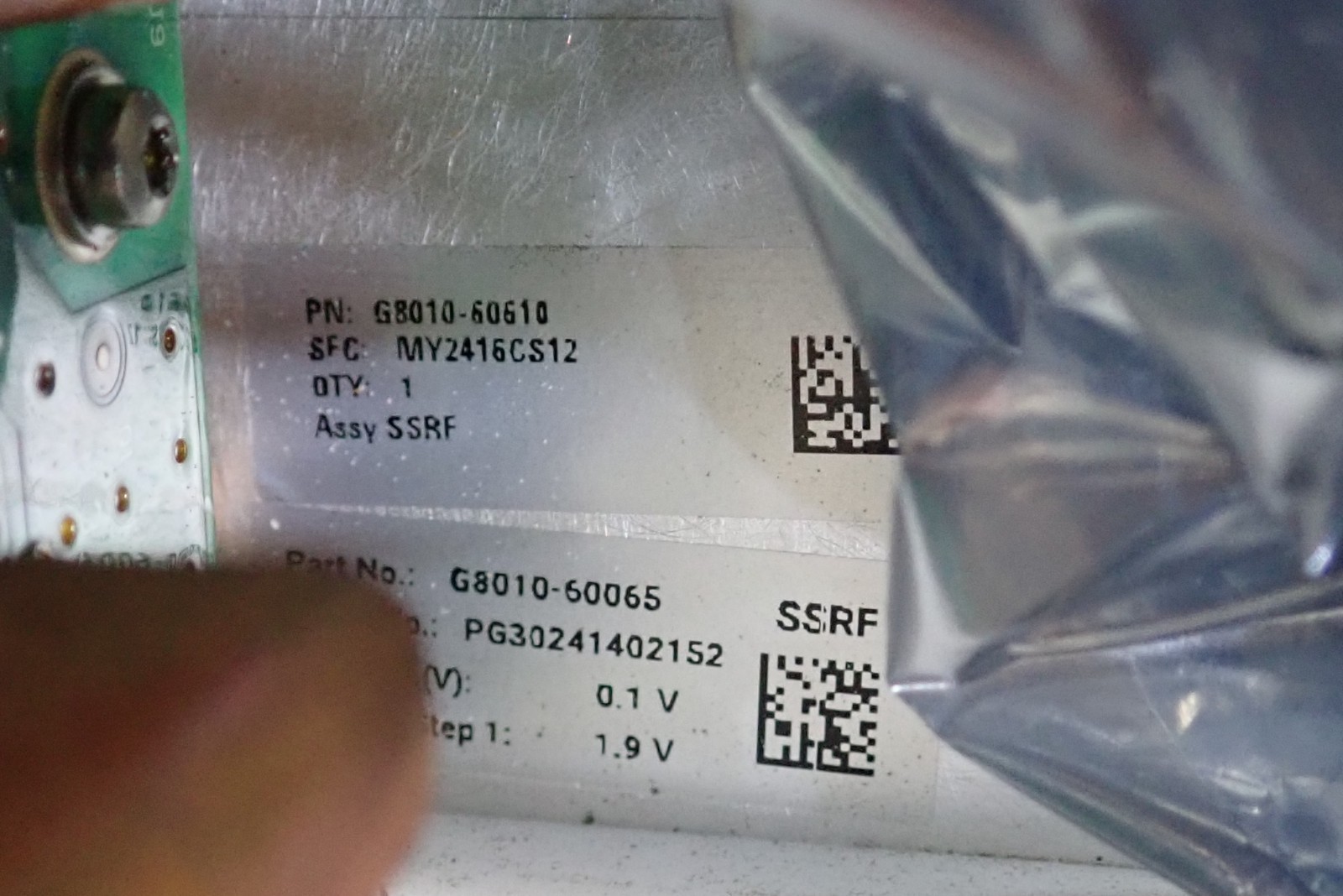 Agilent Technologies G8010-60065 / G8010-60610 SSRF Assembly