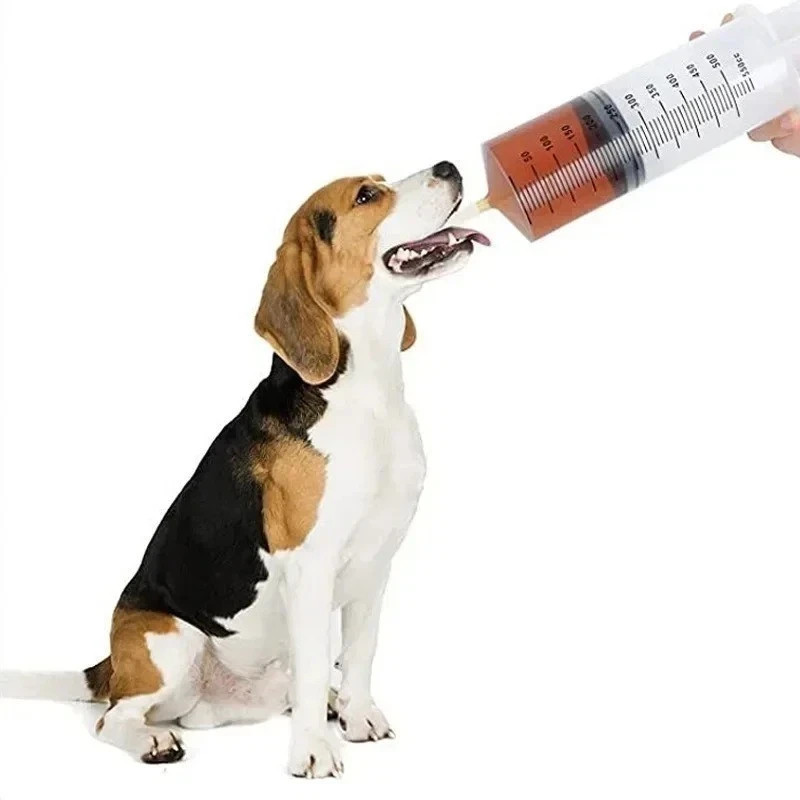 100ml 300ml 500ml Large Capacity Syringe with Hose Oil Pump Pet Feeding Measure