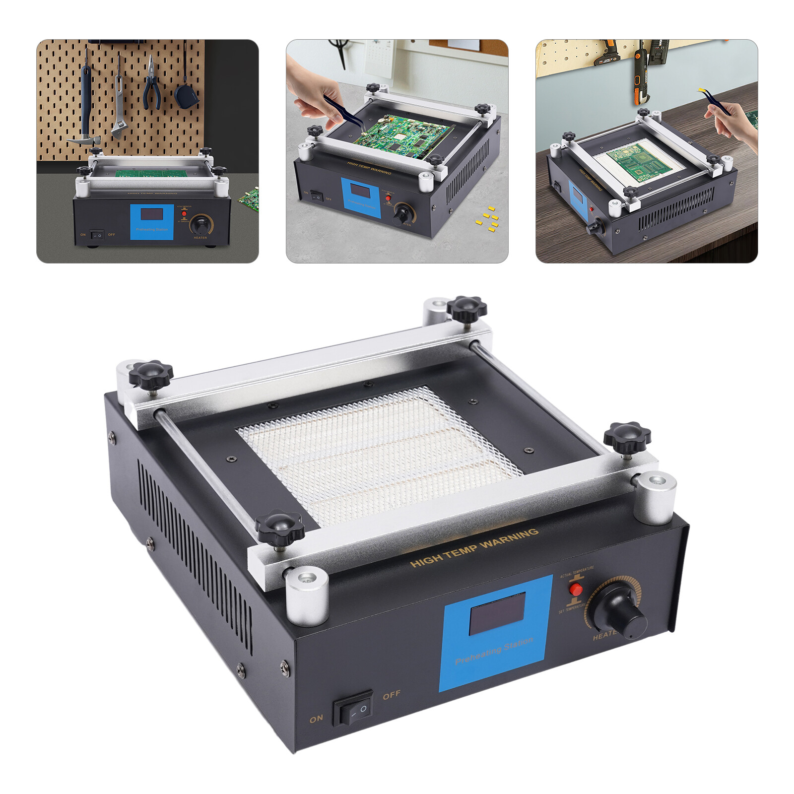 YIHUA 853A Infrared Preheater BGA Rework Station Preheating Station 450W TOP