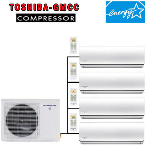 Quad Zone ENERGY STAR Ductless Mini Split Air Conditioner – Heat Pump 21-22 SEER