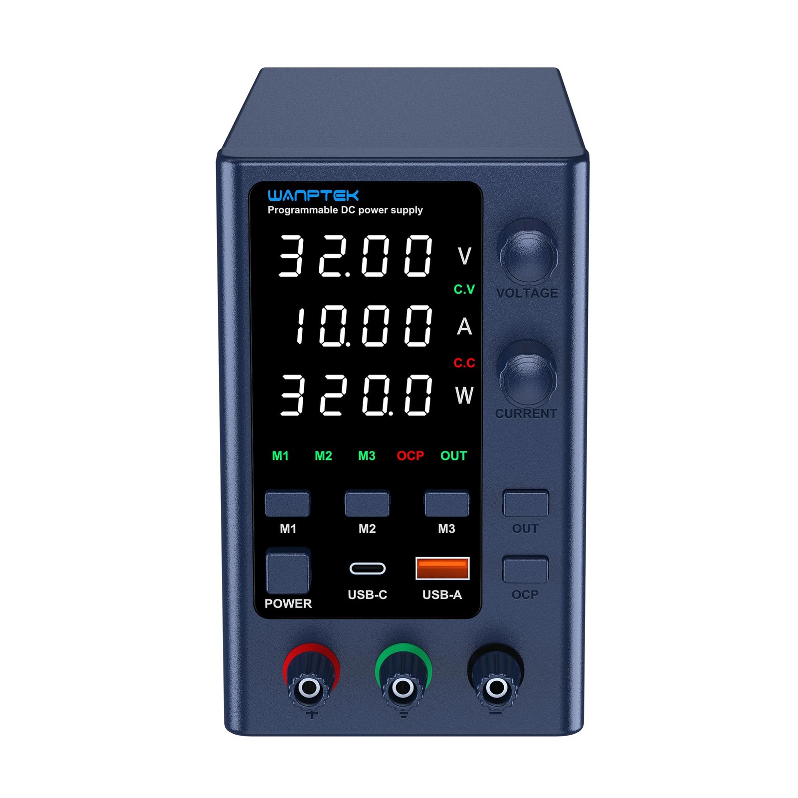 DC Power Supply Variable 0-32V 0-10A, Bench Power Supply Adjustable with Memo…