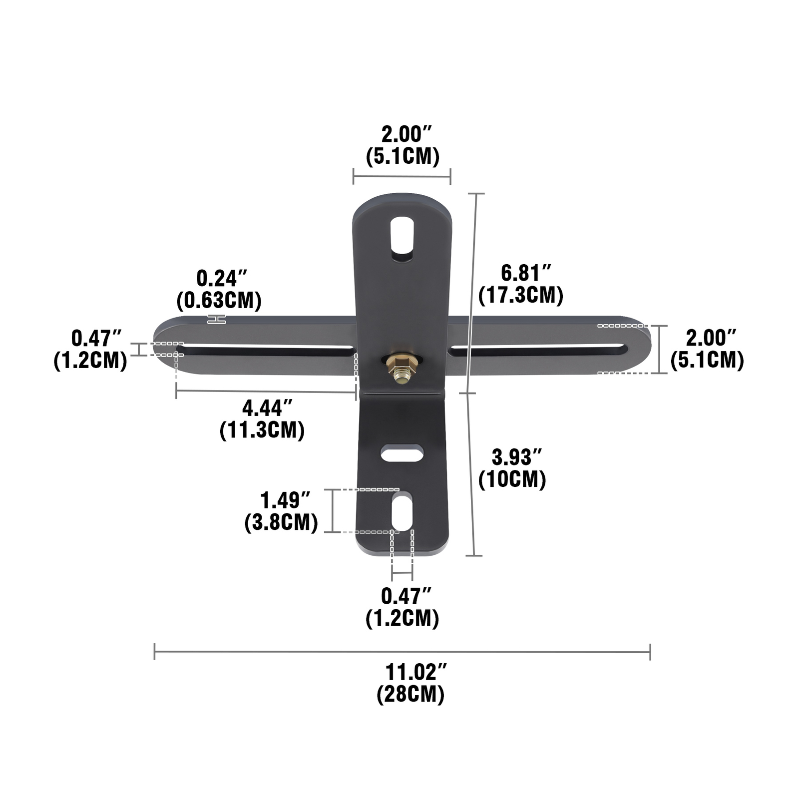 UNIVERSAL TRACTOR MONITOR MOUNTING BRACKET KIT Fit For JOHN DEERE