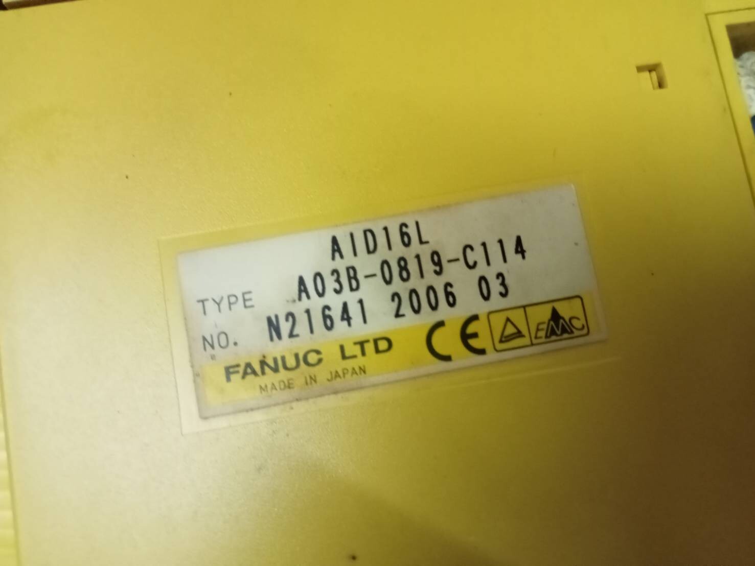 FANUC AIDI6L TYPE A03B-0819-C114 No.N21641.
