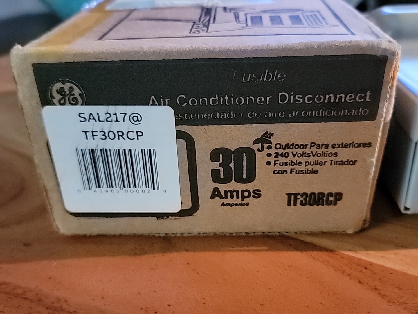 GE Genuine Air Conditioner Disconnect SAF415 TF30RCP 30A Fusible 2 Pole