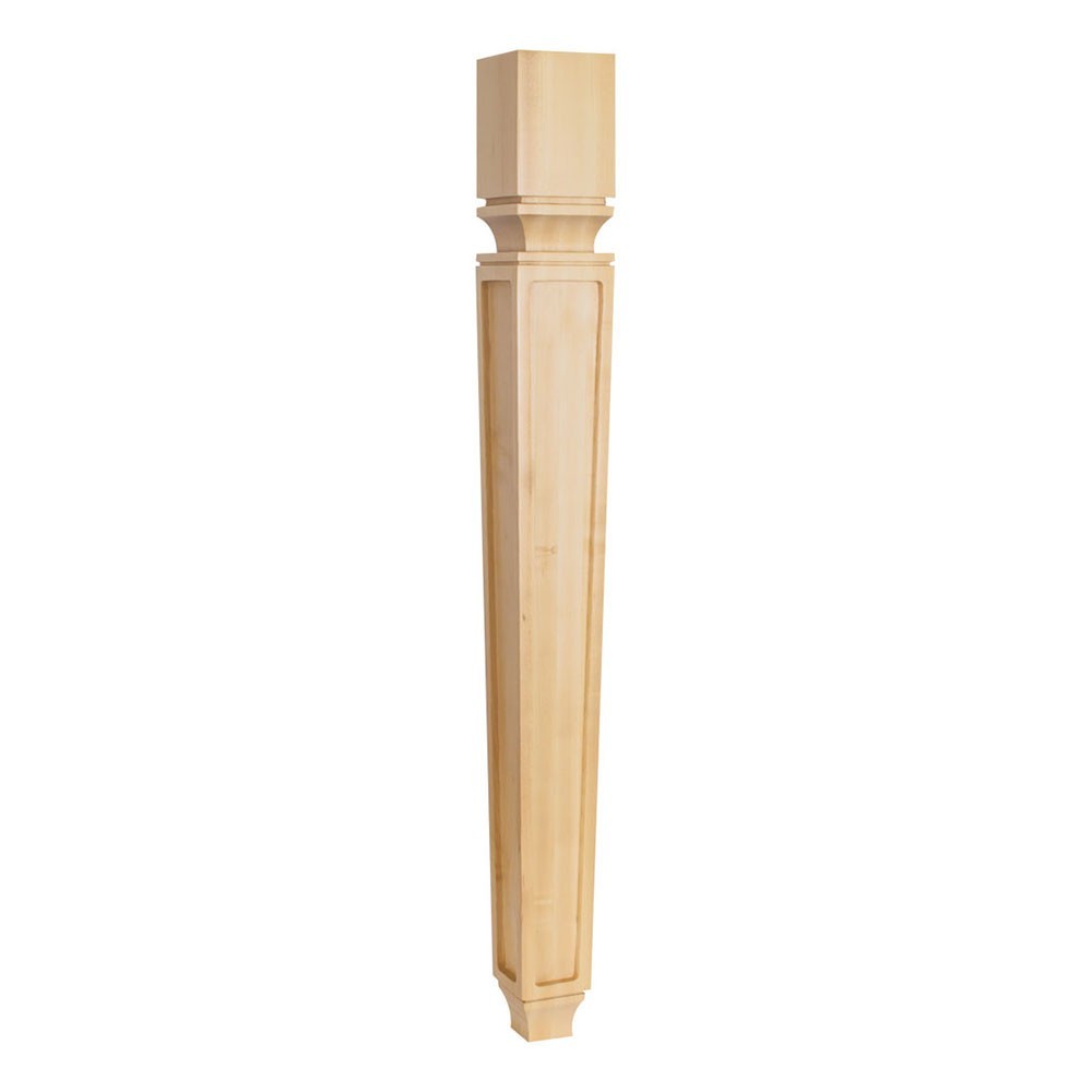 One- Mission Style Tapered Wood Post (Island Leg)-3-3/4 x 3-3/4″ x 35-1/2″- #P9