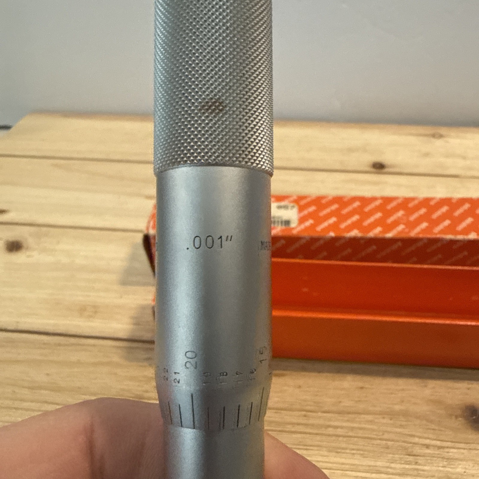 Mitutoyo 151-272 Vernier Micrometer Head 0-2” 0.001” + 0.0001” Ratchet Carbide