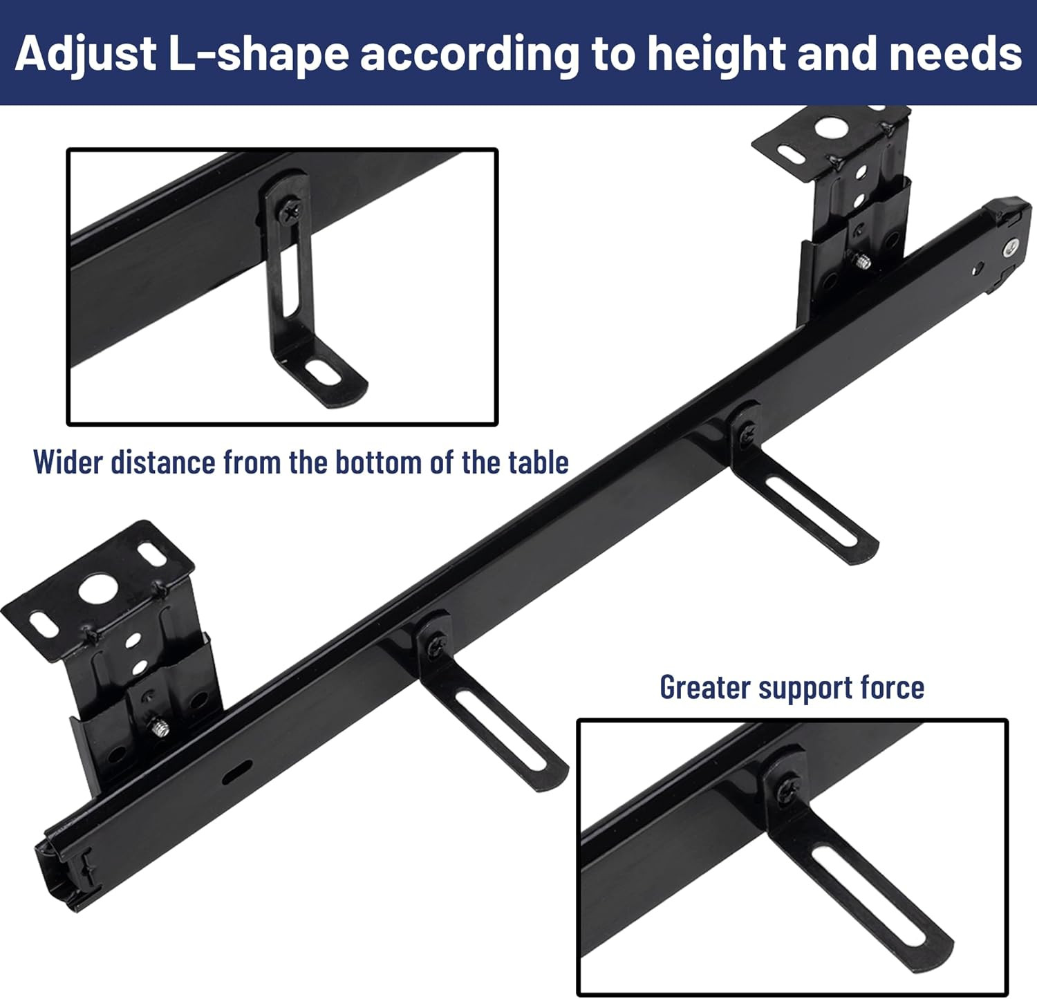 14″ Keyboard Slide Heavy Duty Ball Bearing Slides Computer Tray Under Desk Rails