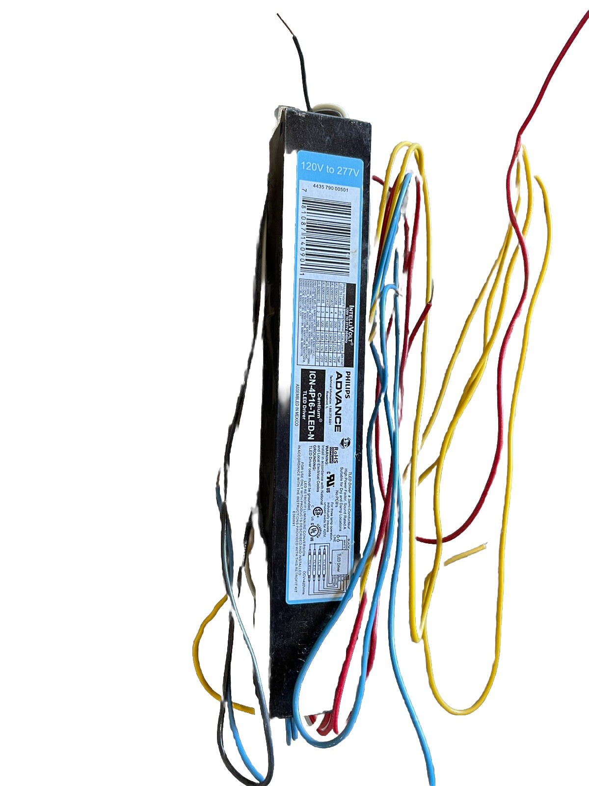 🔥(AN)(4) PHILIPS, ADVANCE, ICN-4P16-TLED-N LED, 120V-277V, SAME ☀️👣🔥👀