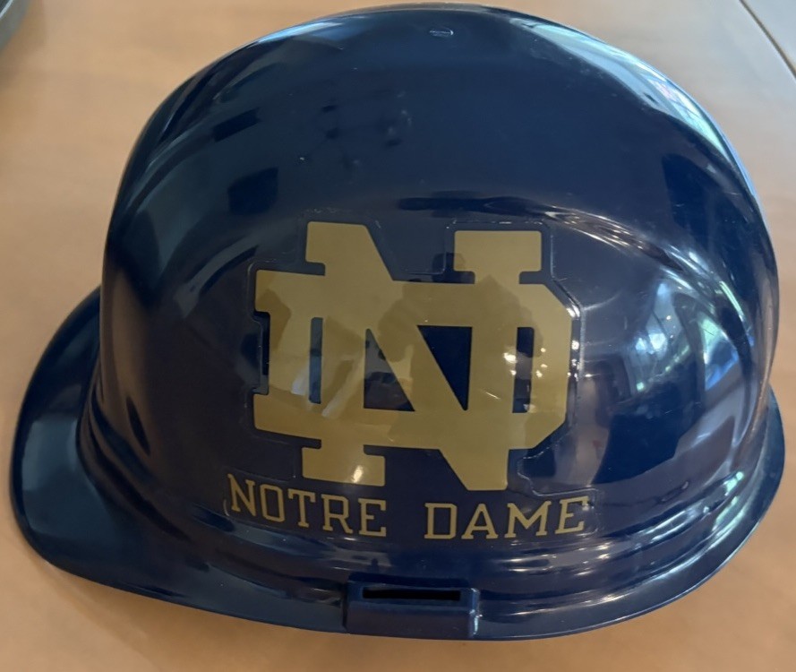 Notre Dame Fighting Irish NCAA Team Hard Hat omega II New Ratchet Adjustable