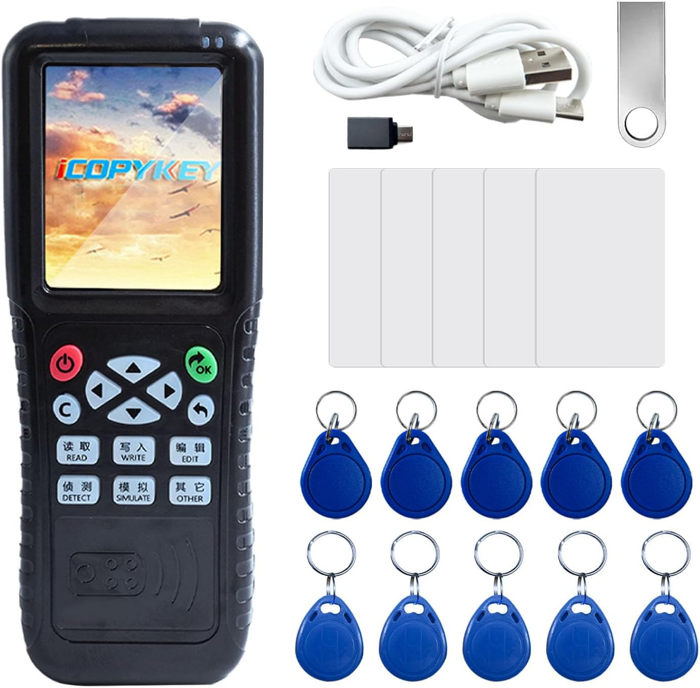 RFID Reader Writer X100 RFID Copier Multi-Frequency Smart Card Reader ID IC Elev