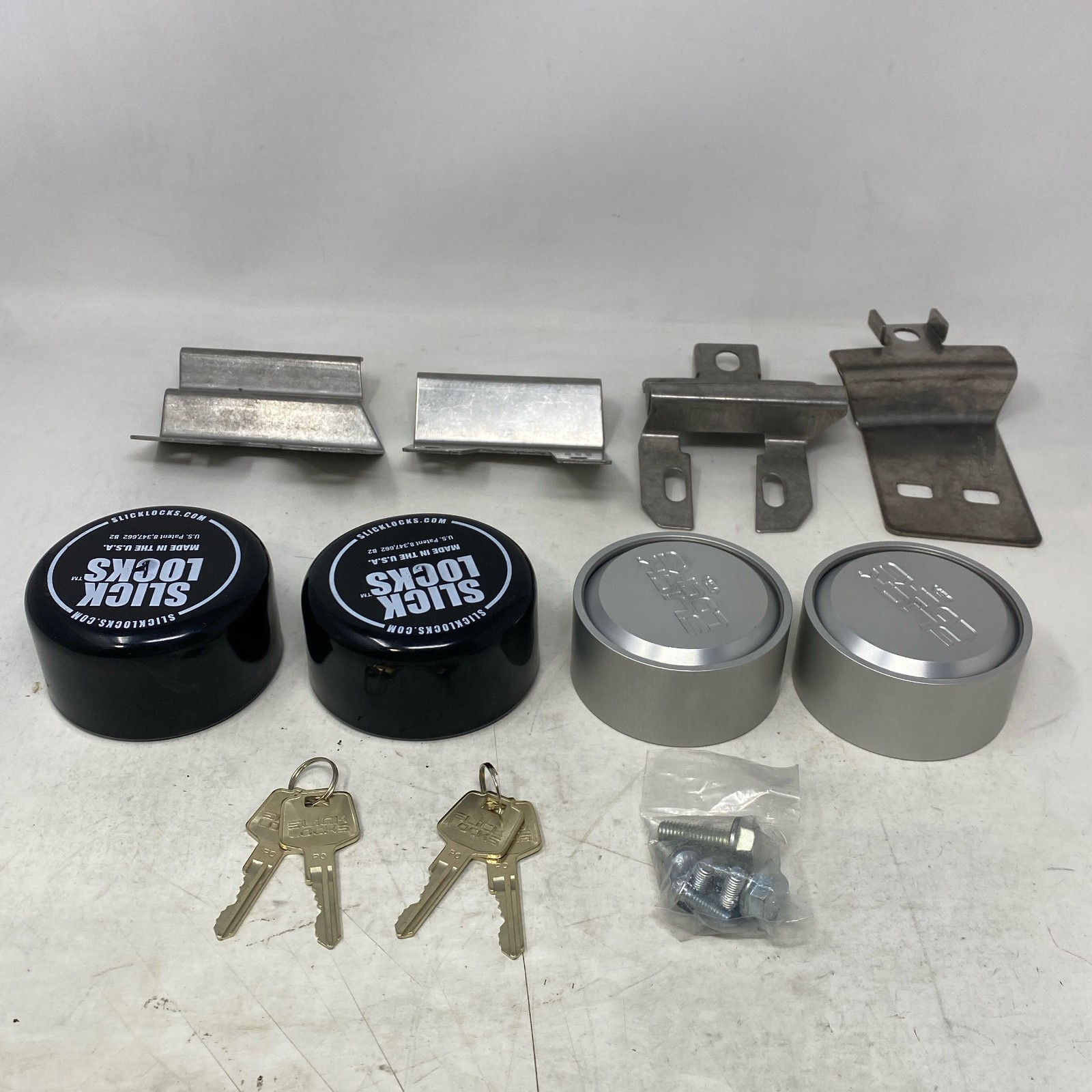 Slick Locks Ford Transit Sliding/Rear Door Security Kit – Black/Silver
